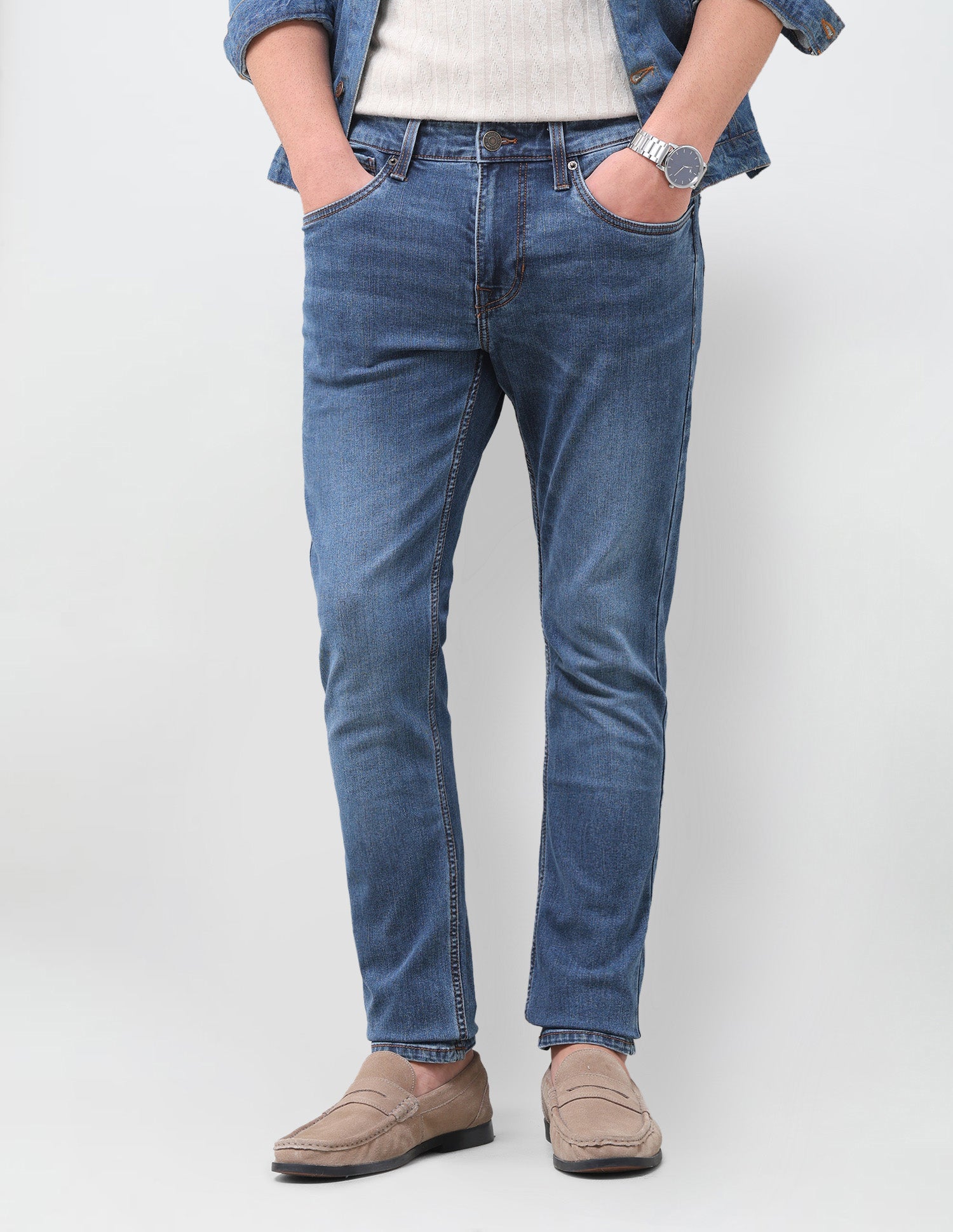 Brandon Slim-Tapered Fit Blue Jeans Indigo - U.S. Polo Assn. India | Large