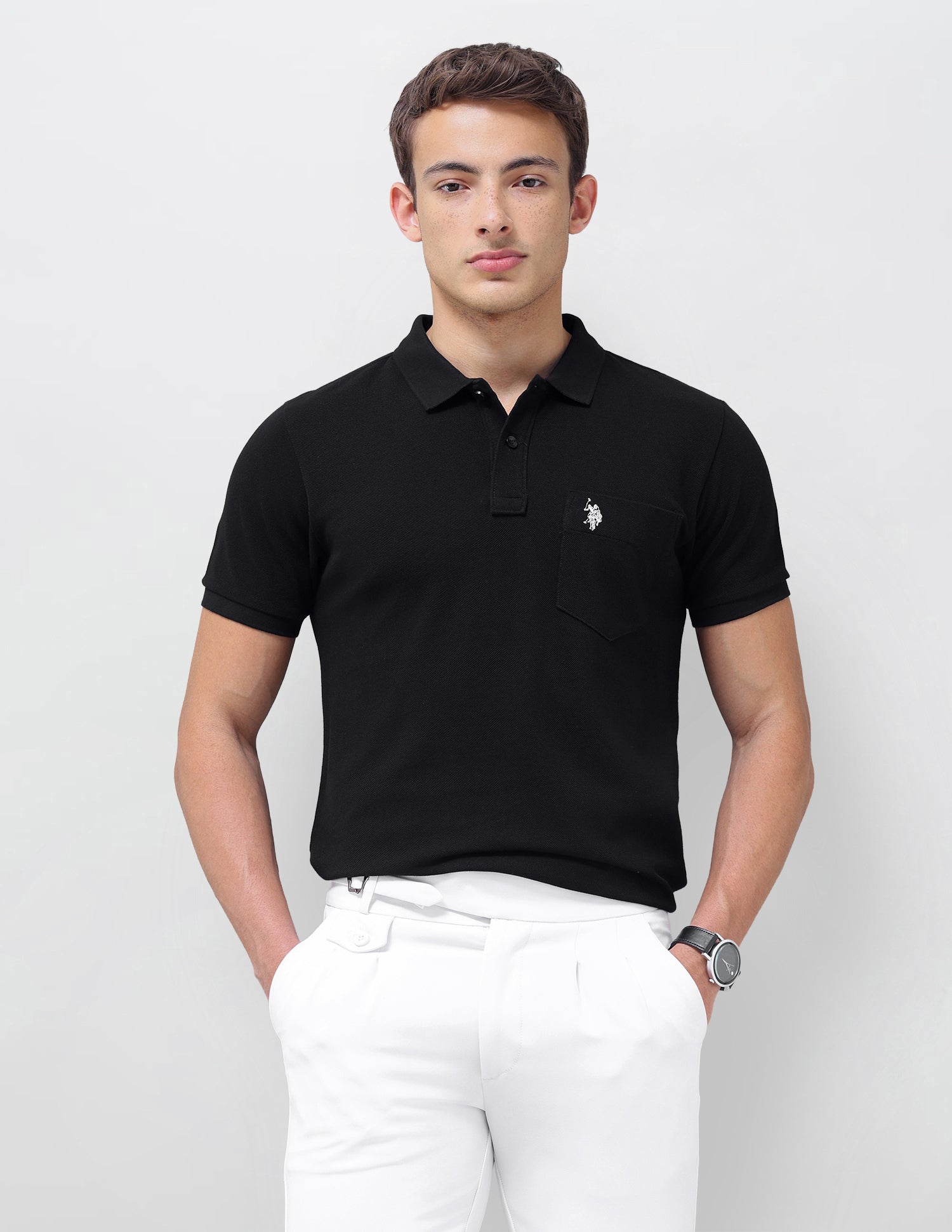 Solid Slim Fit Polo Shirt
