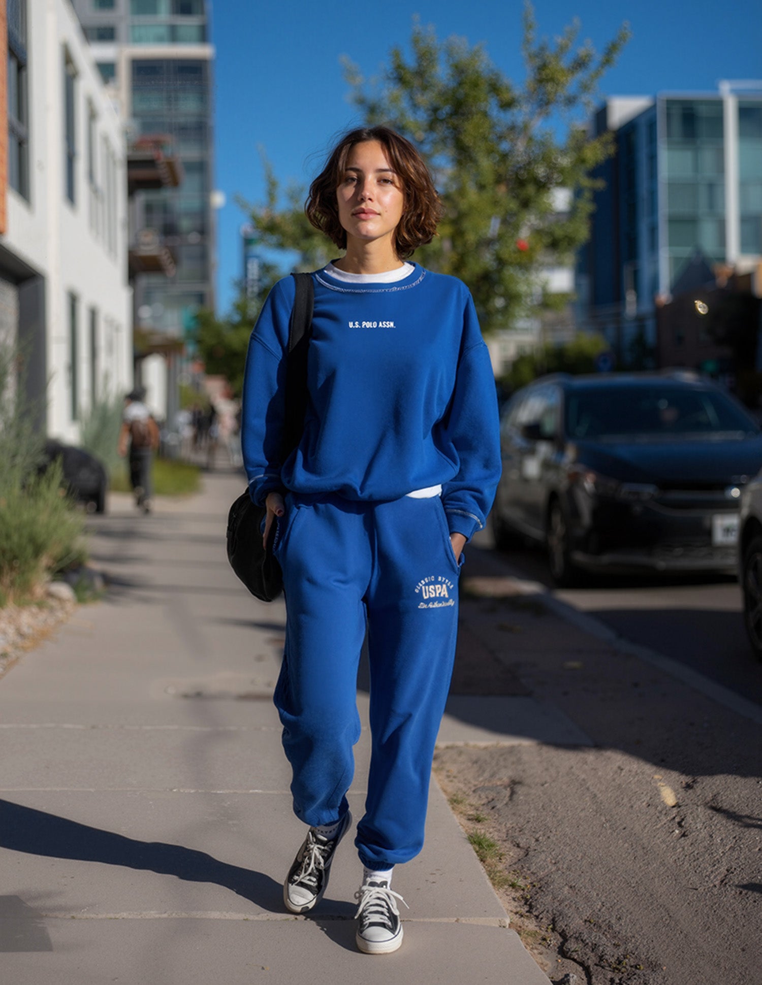 Regular Fit Solid Sweatshirt