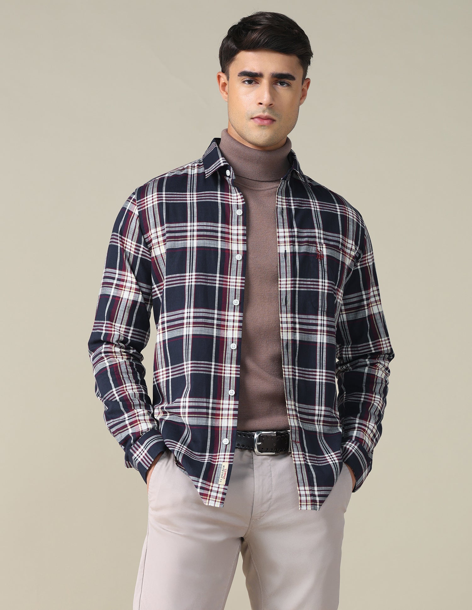 Plaid Checked Regular Fit Shirt