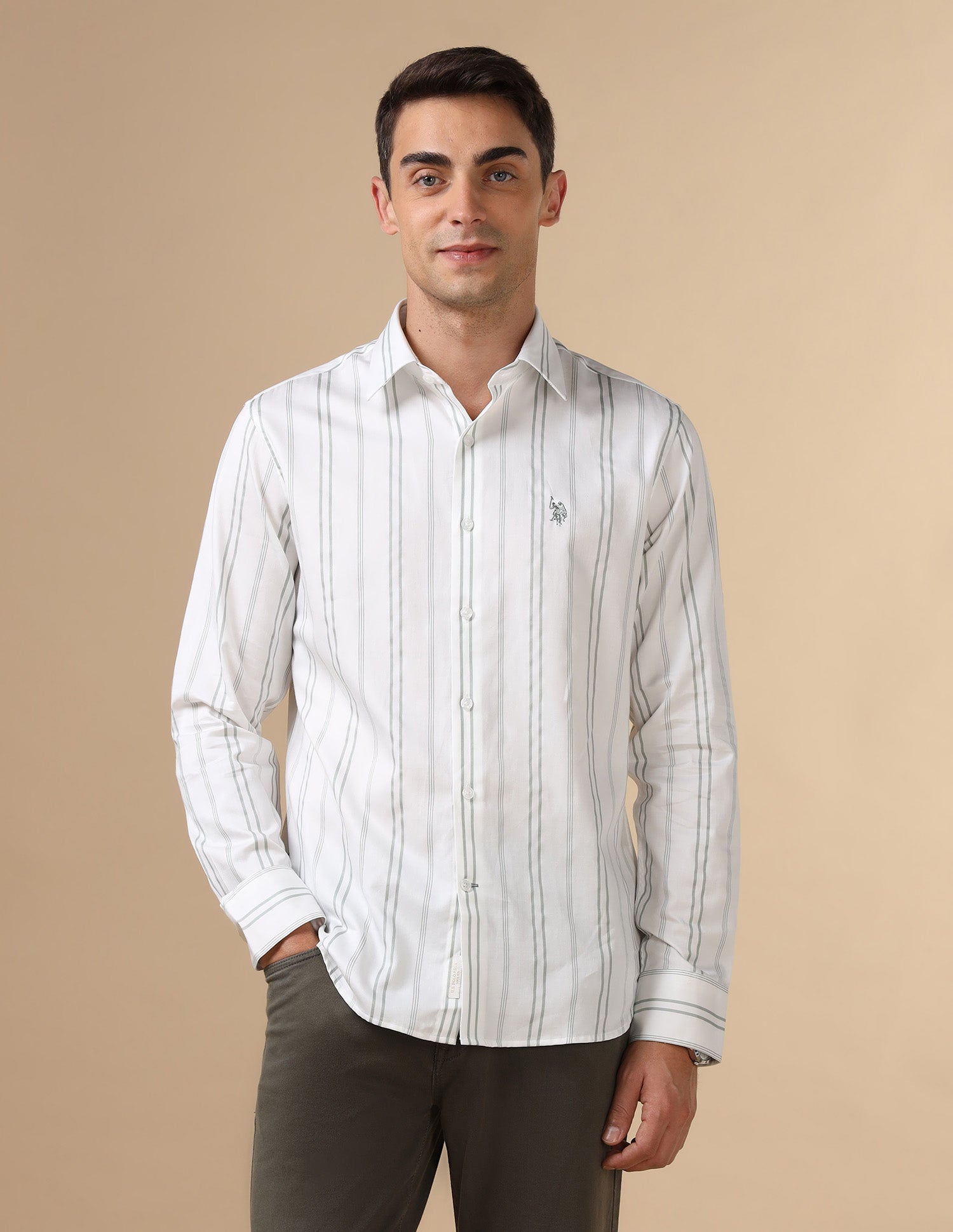 Vertical Striped Pure Cotton Shirt