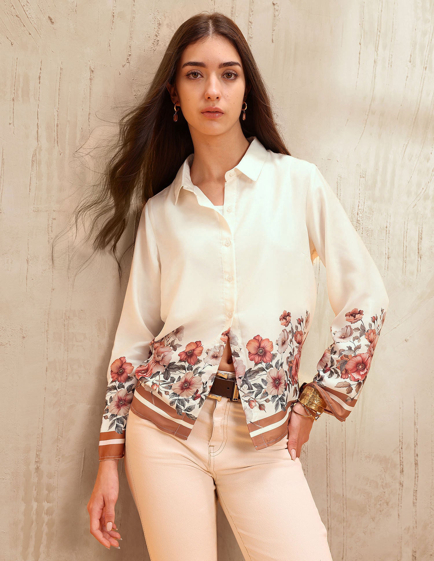 Floral Printed Relaxed Fit Shirt
