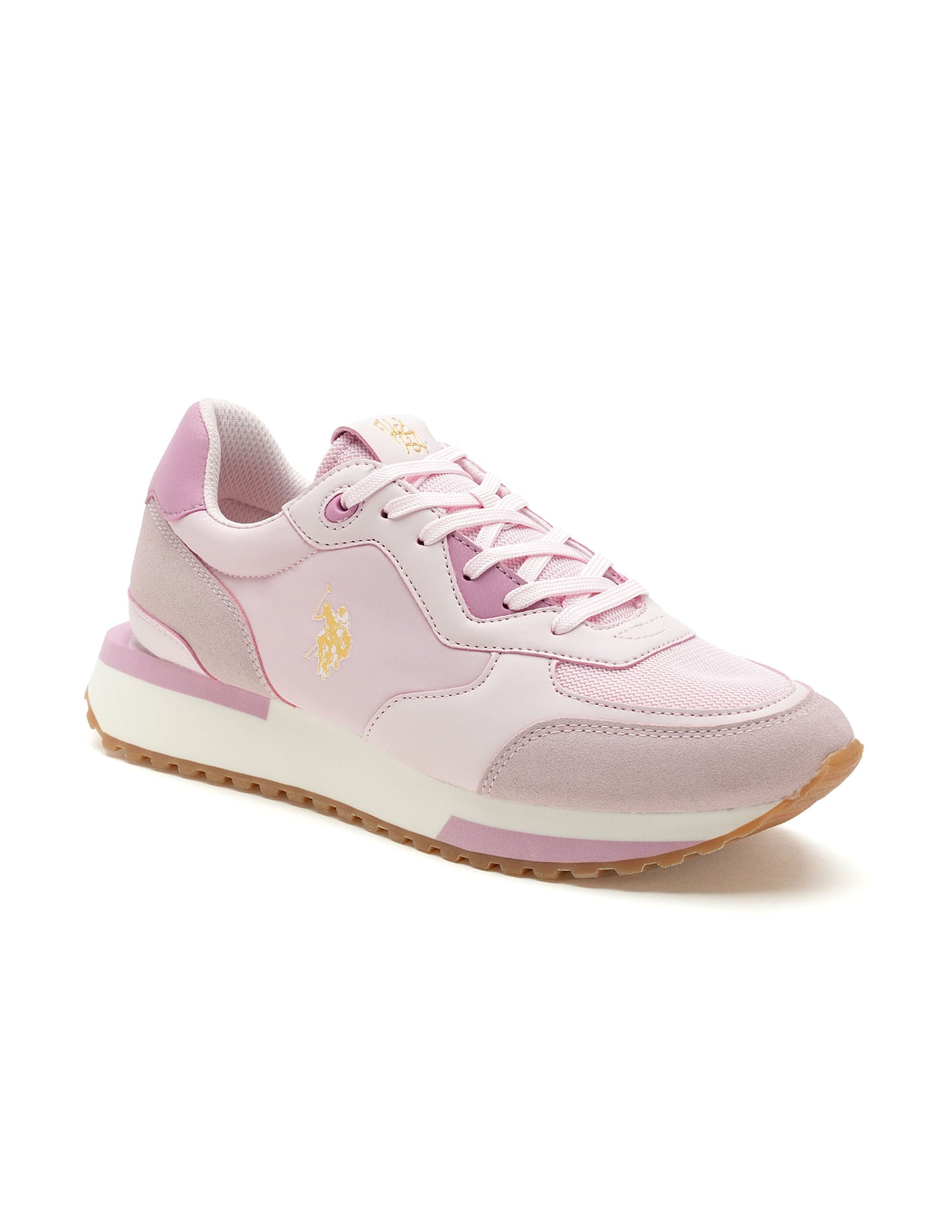 Women Cleo Suede Sneakers Pink - U.S. Polo Assn. India | Large