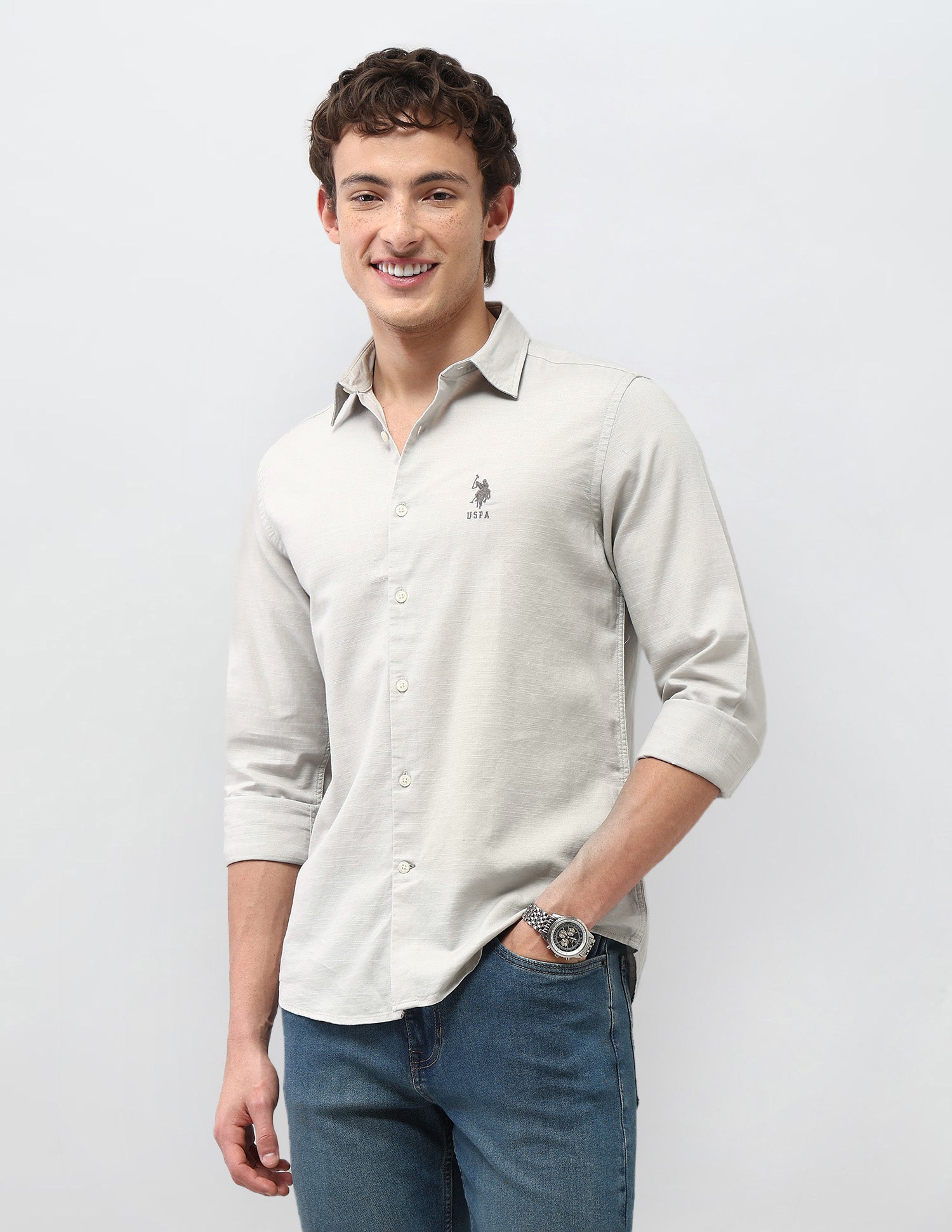 Motel On The Coast Solid Regular Fit Shirt