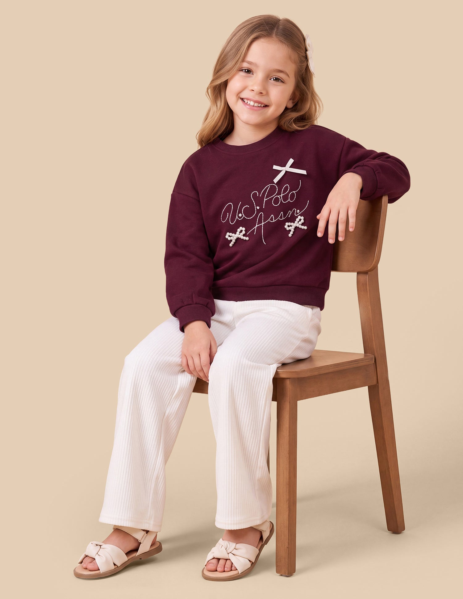 Brand Embroidered Relaxed Fit Sweatshirt