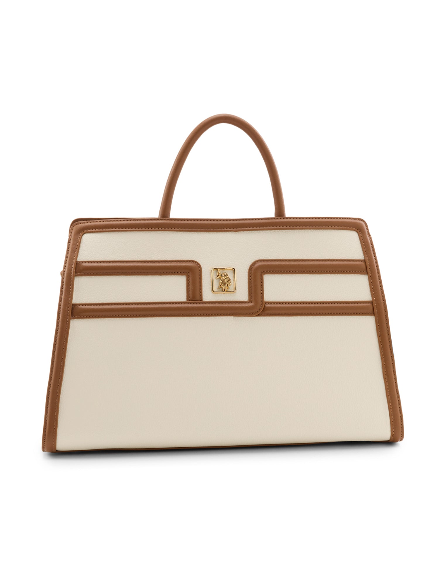 Carla Satchel Bag Beige - U.S. Polo Assn. India | Large