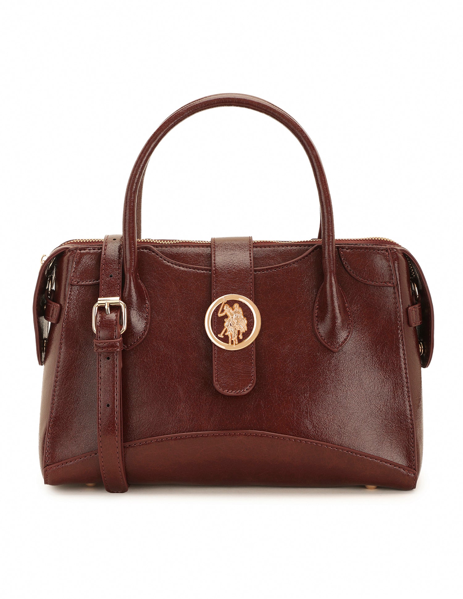 Women Ami Textured Satchel Bag