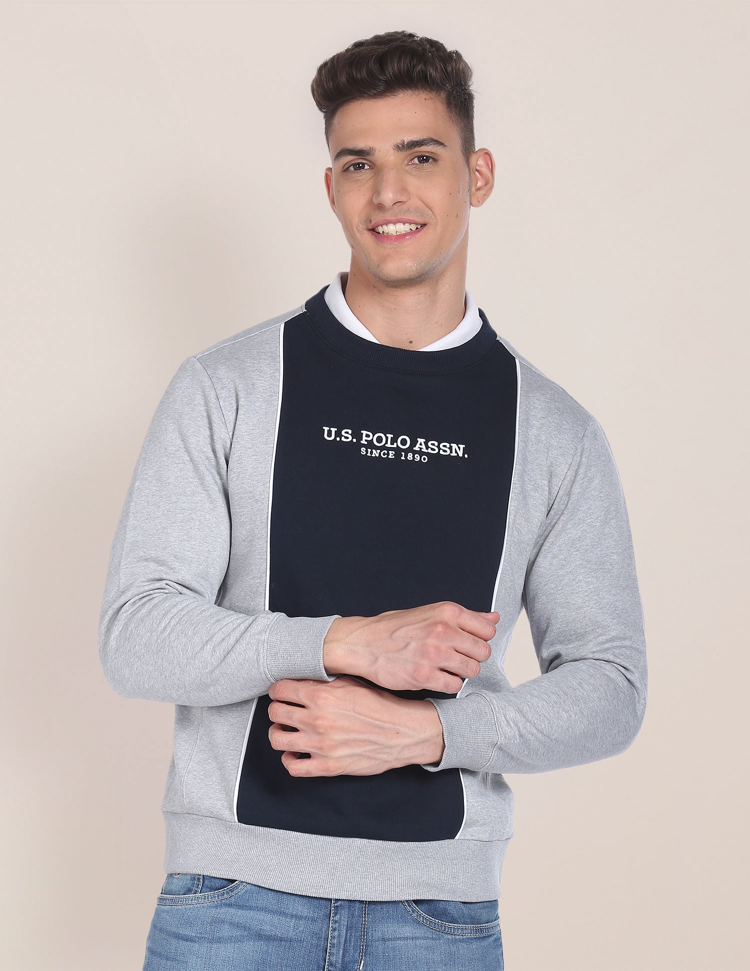 Panelled Colour Block Sweatshirt