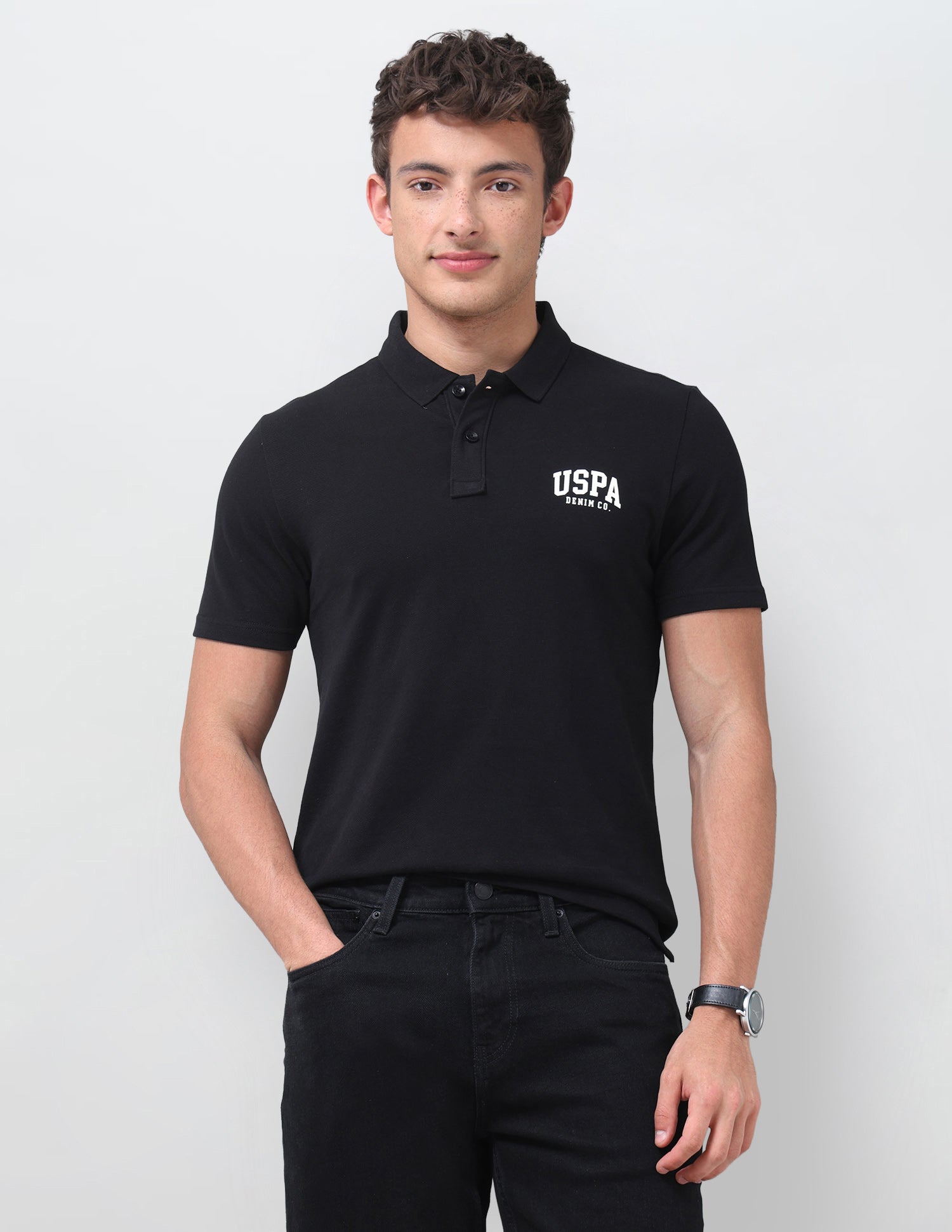 Solid Slim Fit Polo Shirt