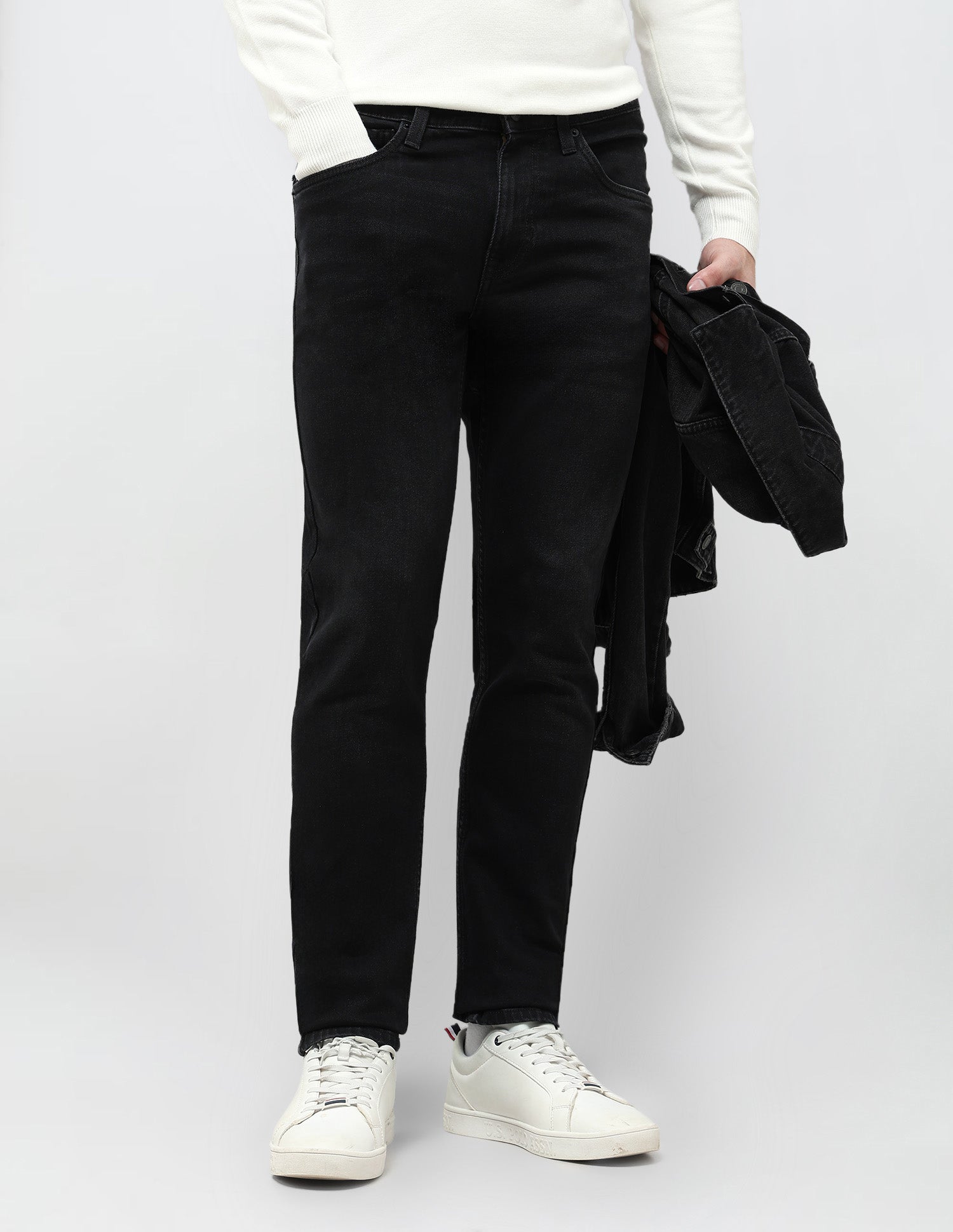 Brandon Slim Tapered Fit Whiskered Jeans