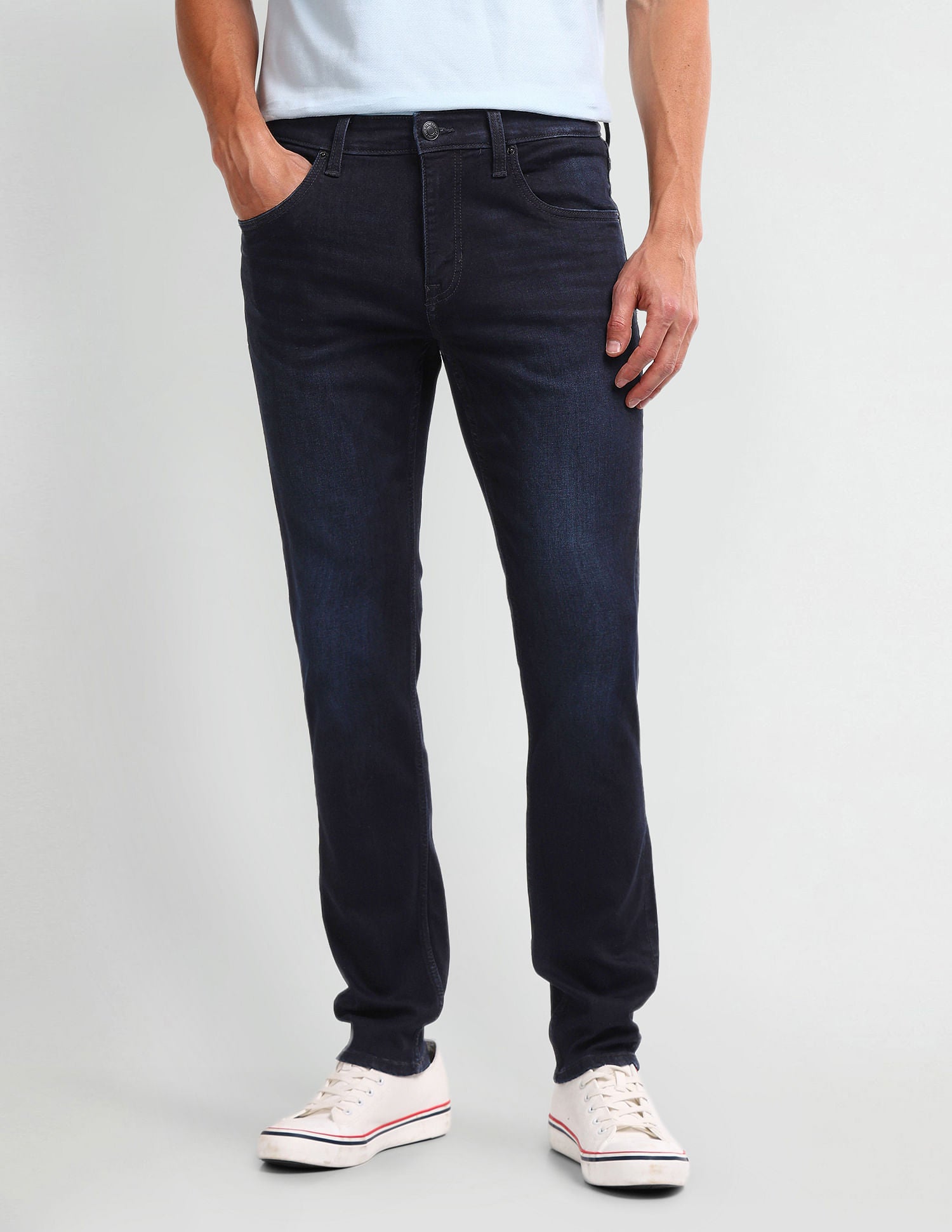 Brandon Slim Tapered Blue Jeans Blue - U.S. Polo Assn. India | Large