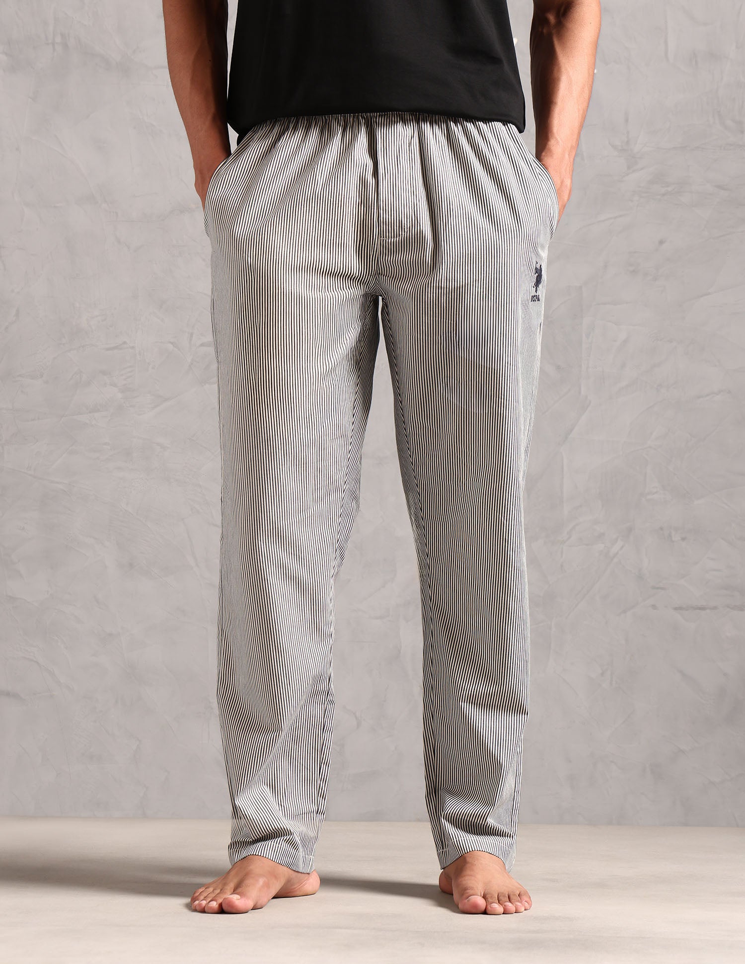 Pure Cotton Striped LP004 Lounge Pants - Pack Of 1