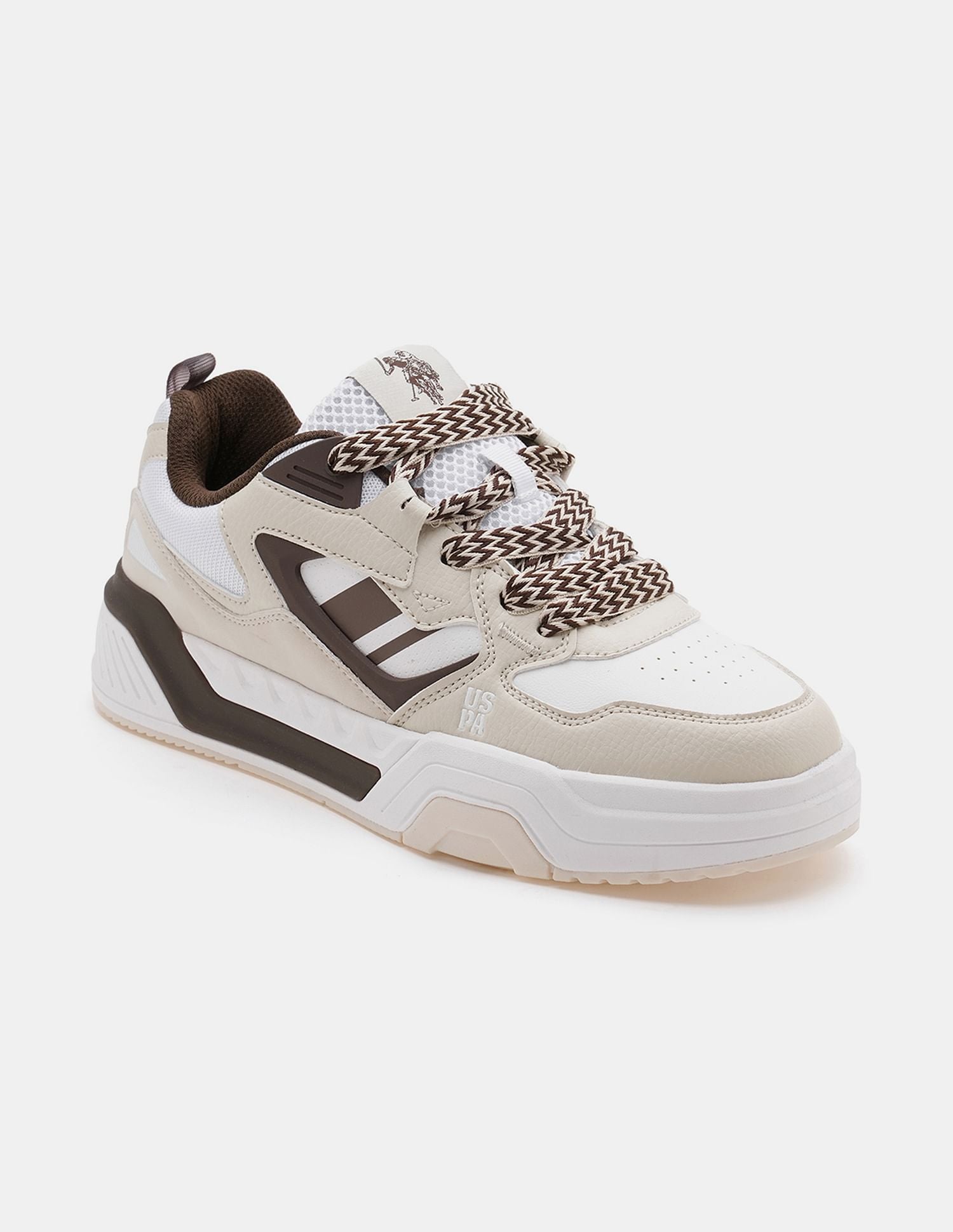 Men Damen Colour Blocked Sneakers Beige - U.S. POLO ASSN. | Large