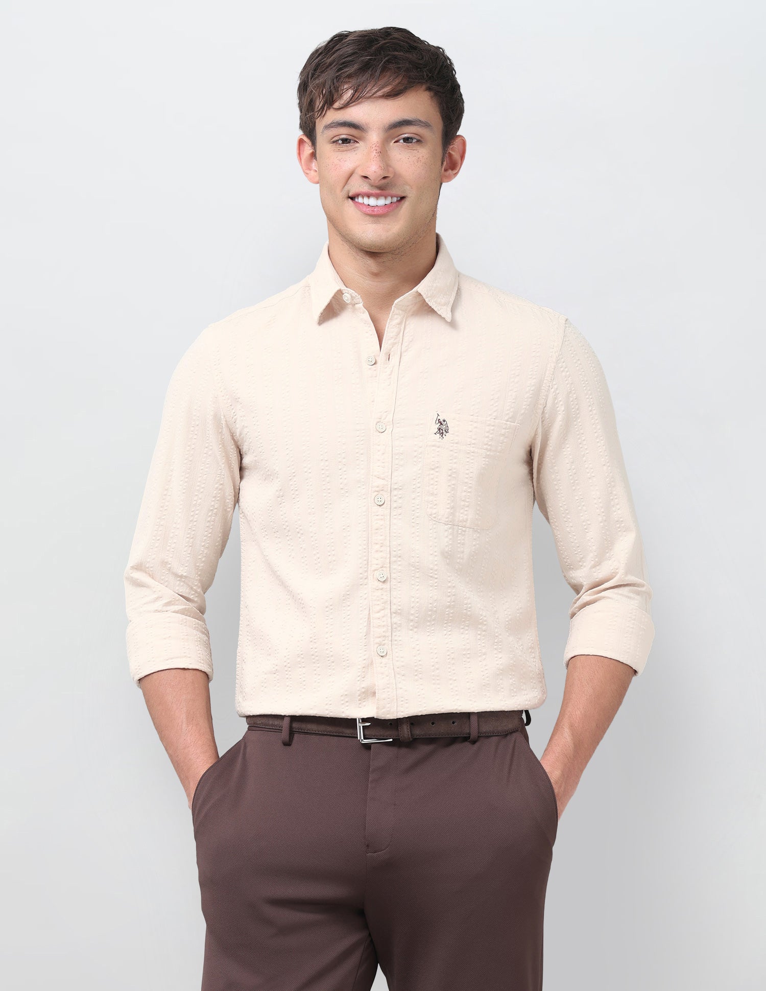 Textured Regular Fit Shirt