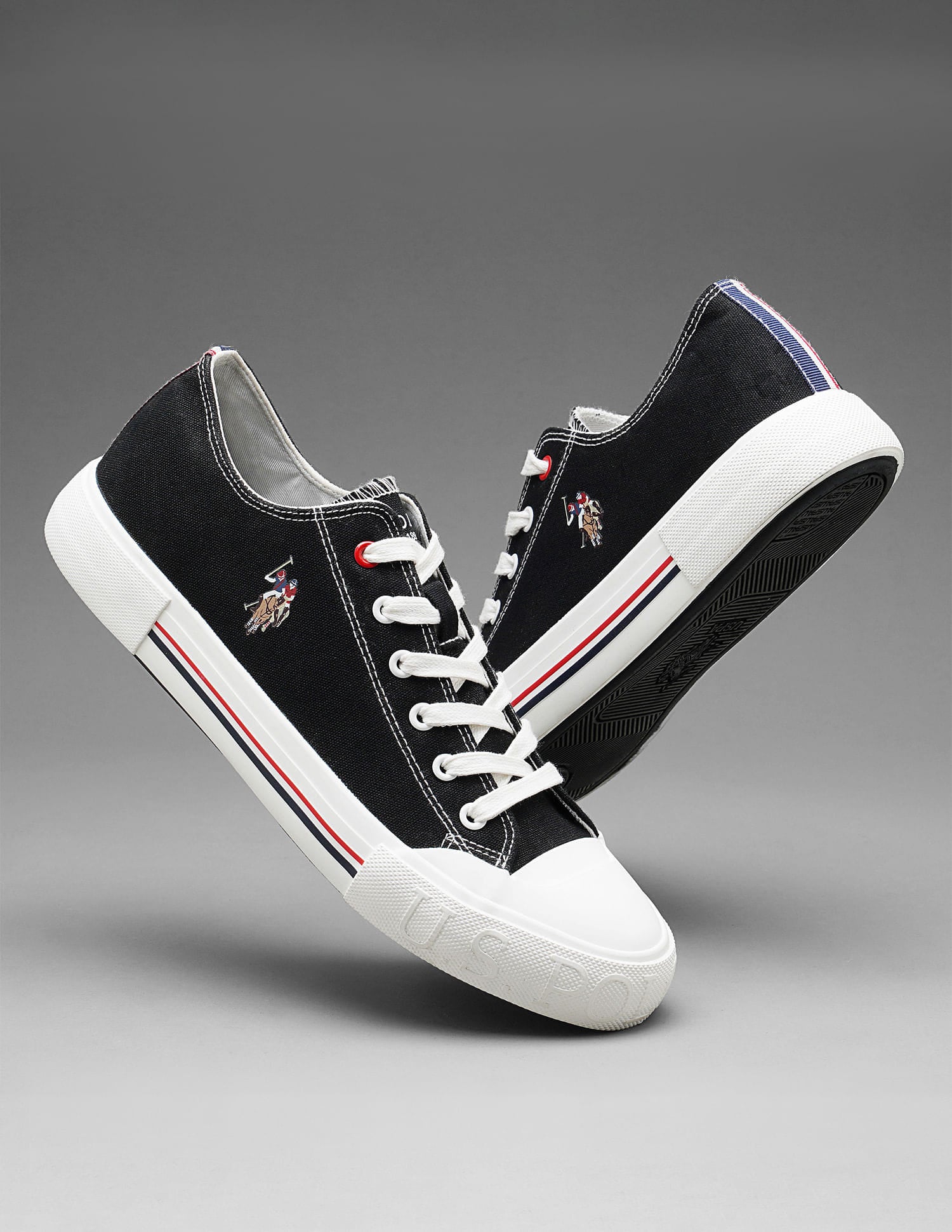 Men Drew 2.0 Solid Sneakers Black - U.S. Polo Assn. India | Large