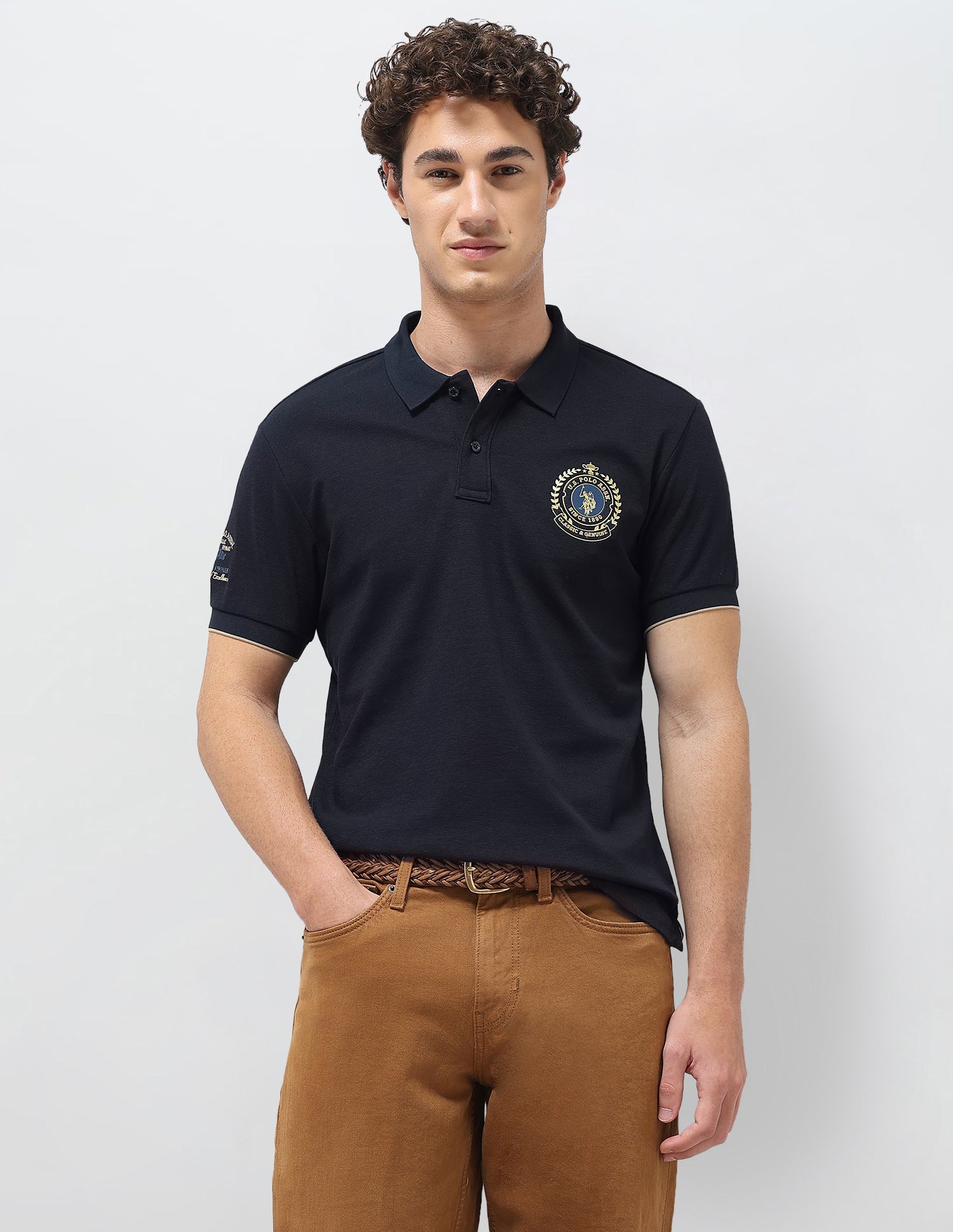 Solid Slim Fit Polo Shirt