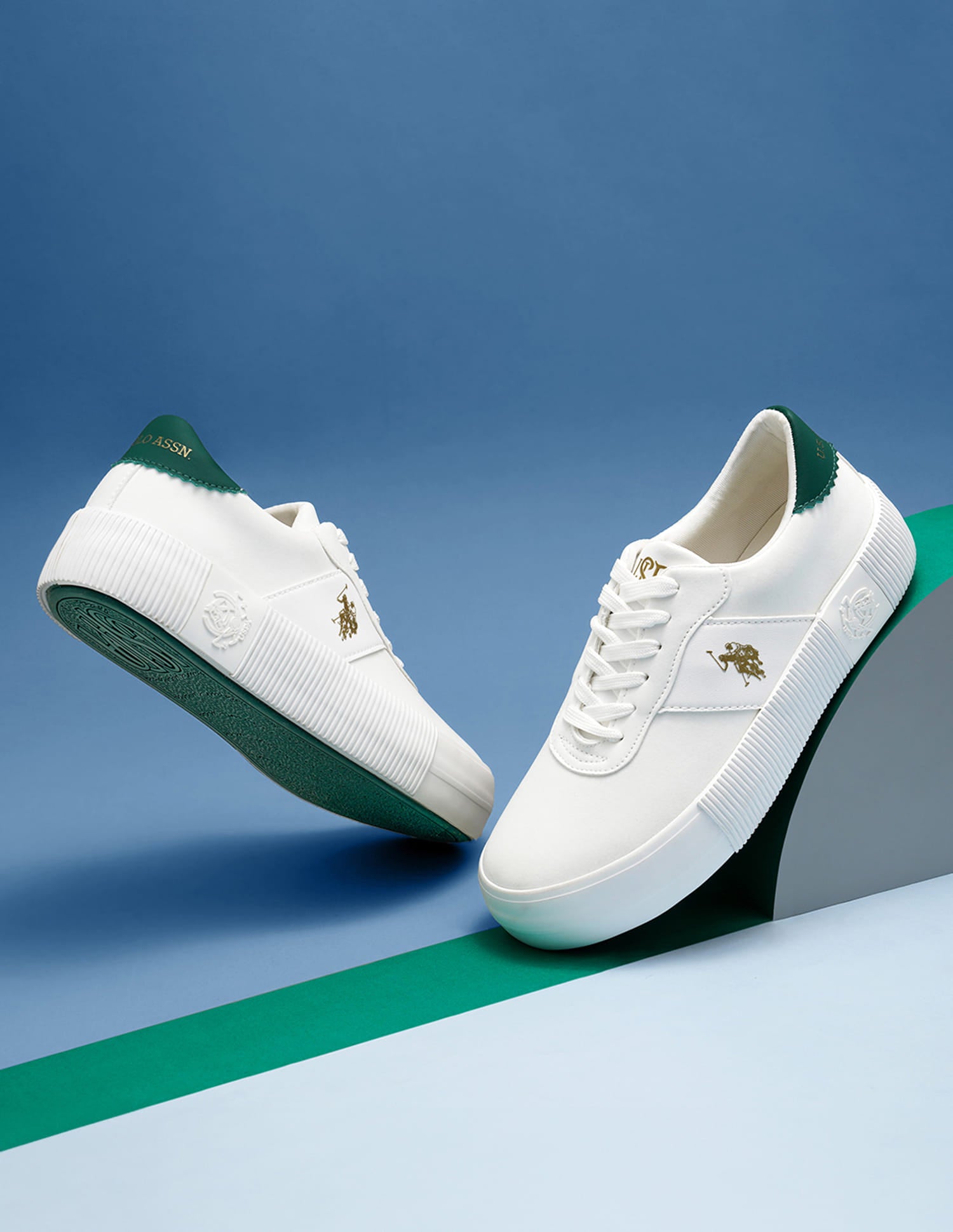 Women Cordela Solid Sneakers White - U.S. Polo Assn. India | Large