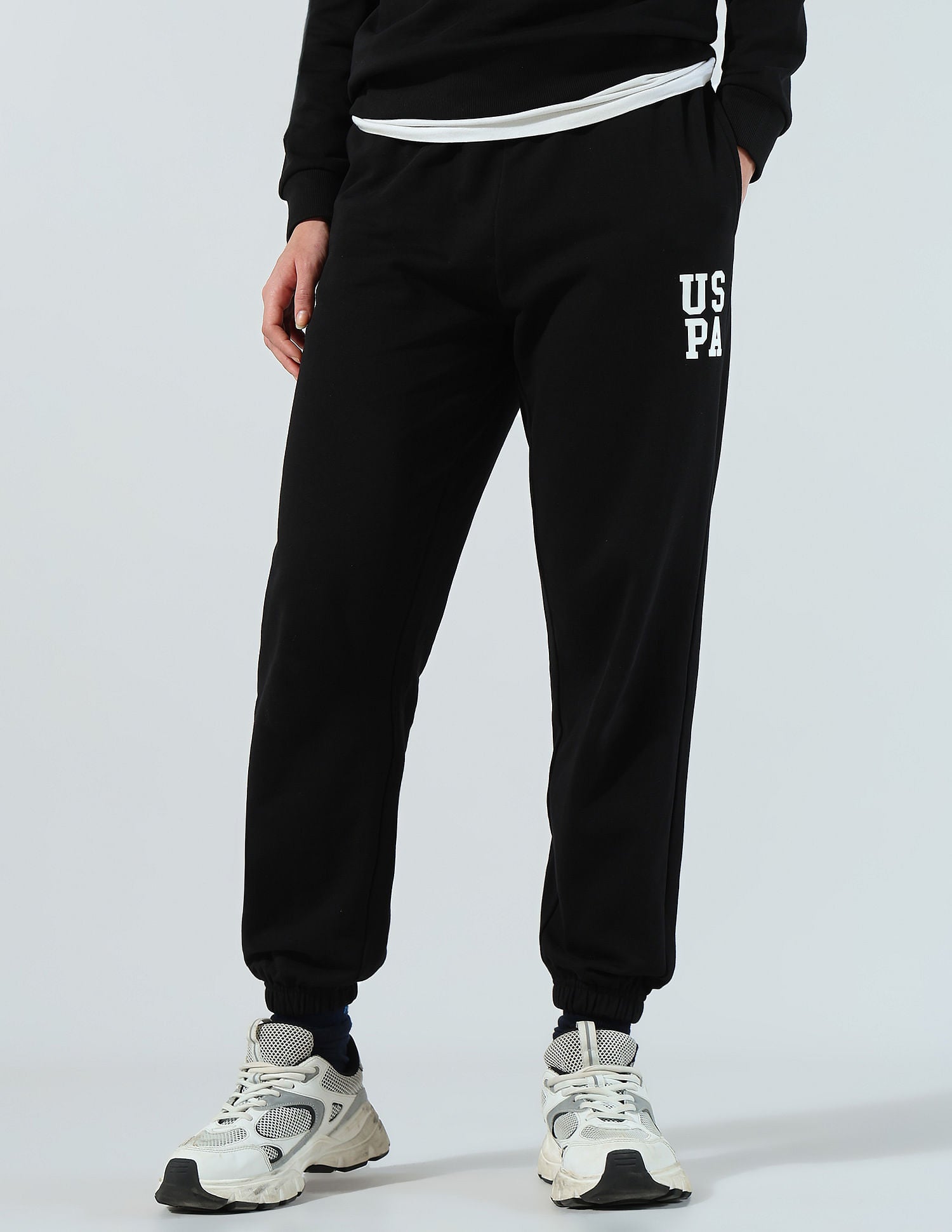 Regular Solid Joggers Black - U.S. POLO ASSN. | Large