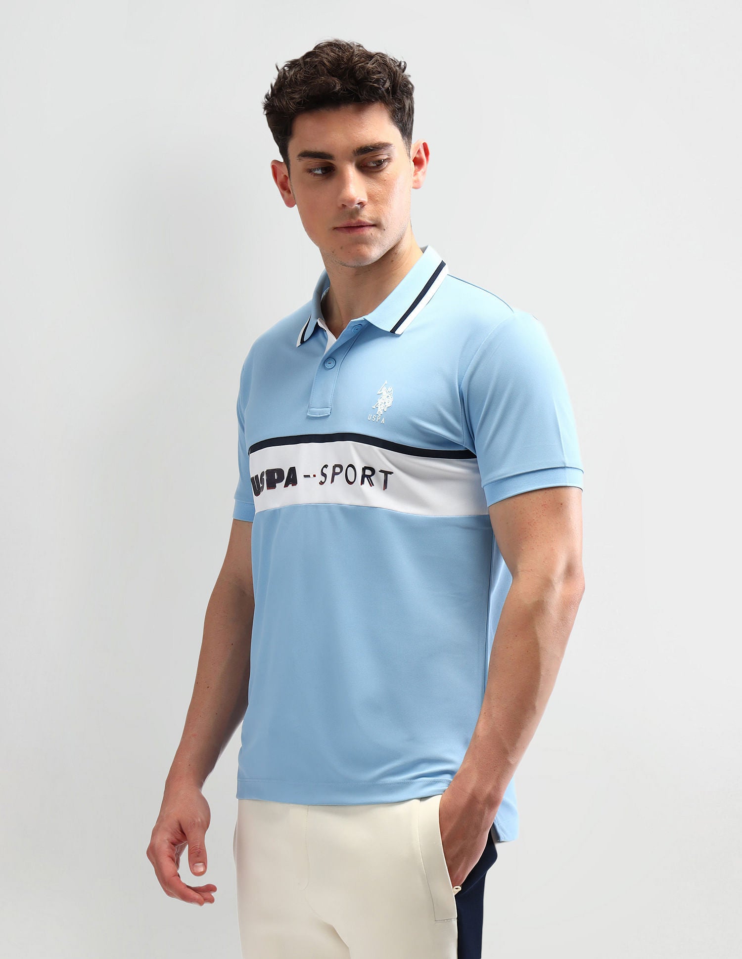 Slim Fit Striped Polo Shirt