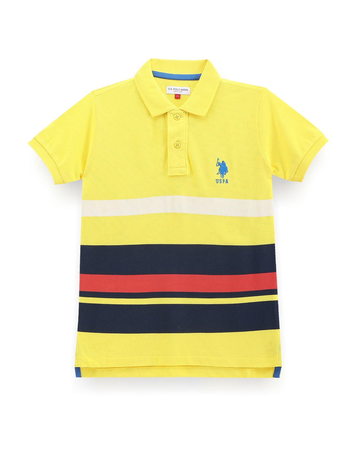 Boys Horizontal Stripe Polo Shirt