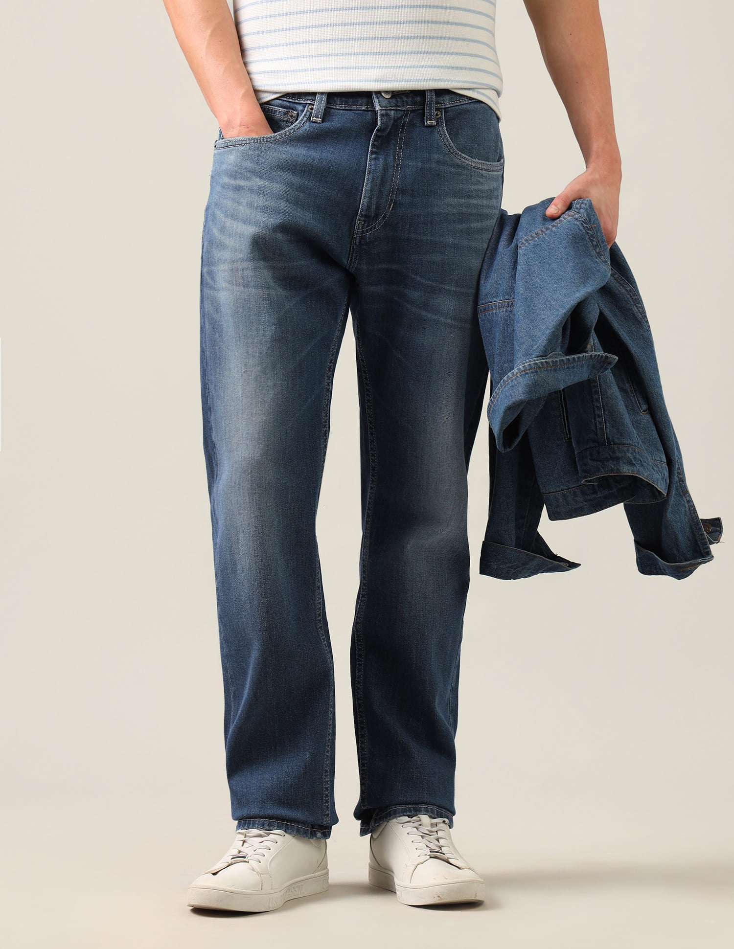 Mason Regular Straight Fit Blue Jeans Blue - U.S. Polo Assn. India | Large