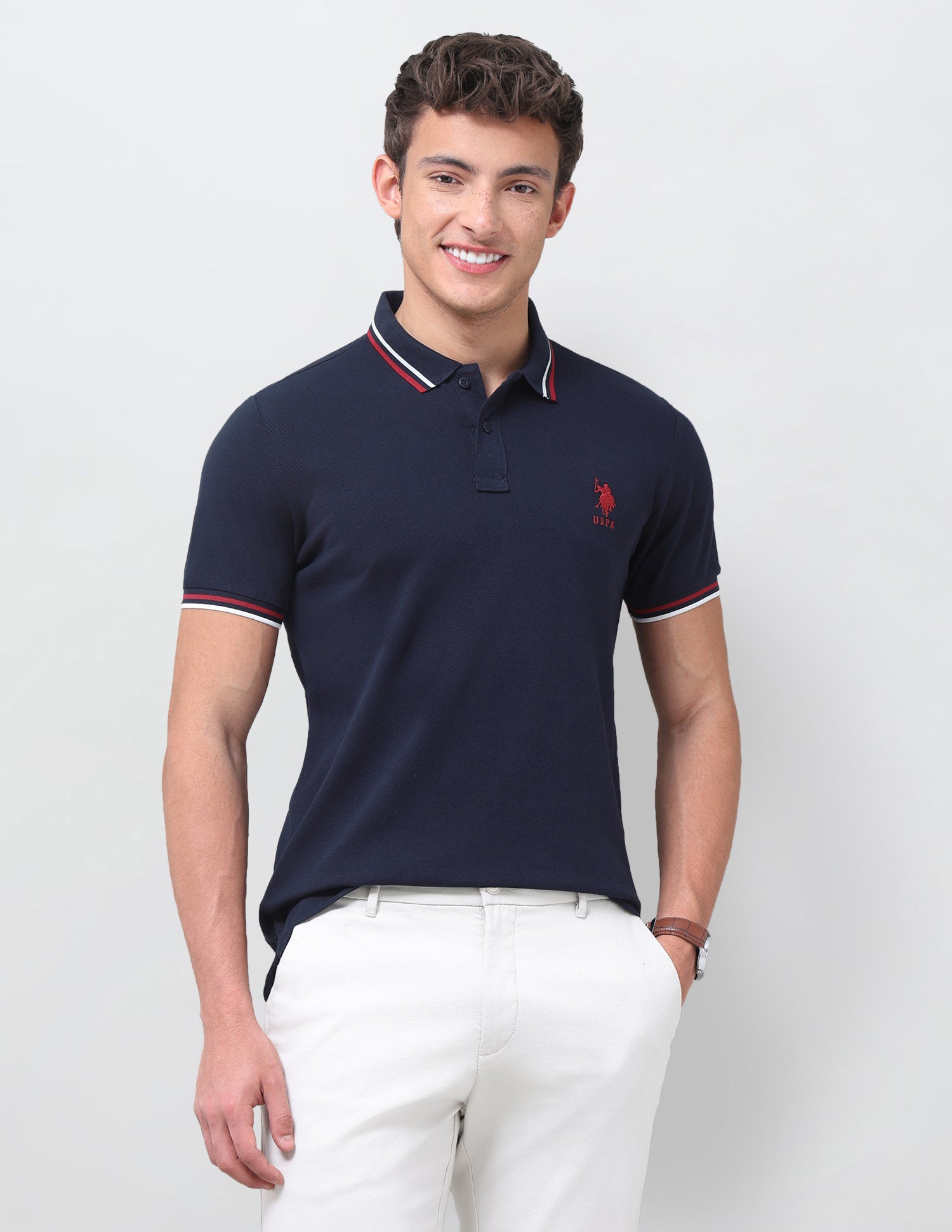 Solid Regular Fit Polo Shirt