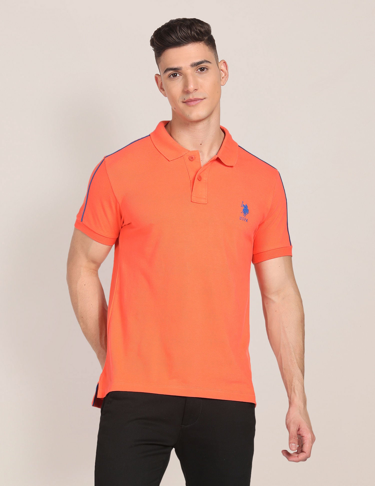 Slim Fit Solid Polo Shirt – U.S. Polo Assn. India