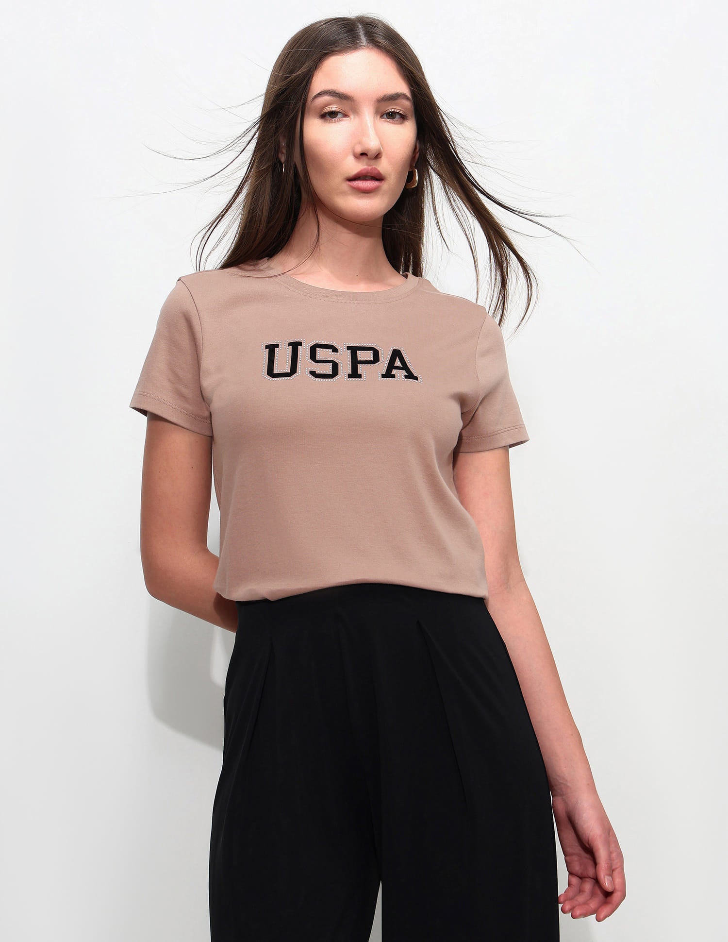 Regular Fit Brand Printed T-Shirt