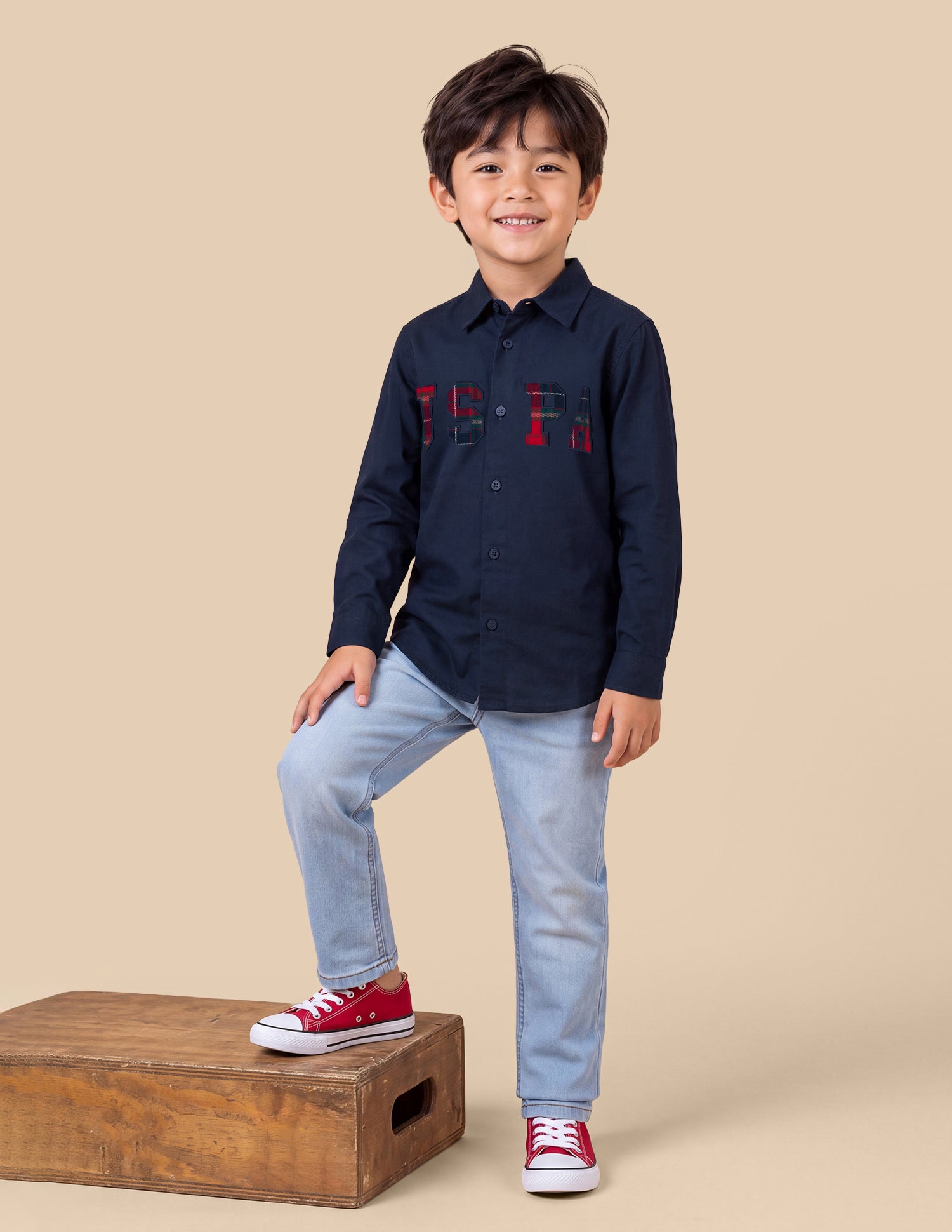 Oxford Regular Fit Shirt Navy - U.S. Polo Assn. India | Large
