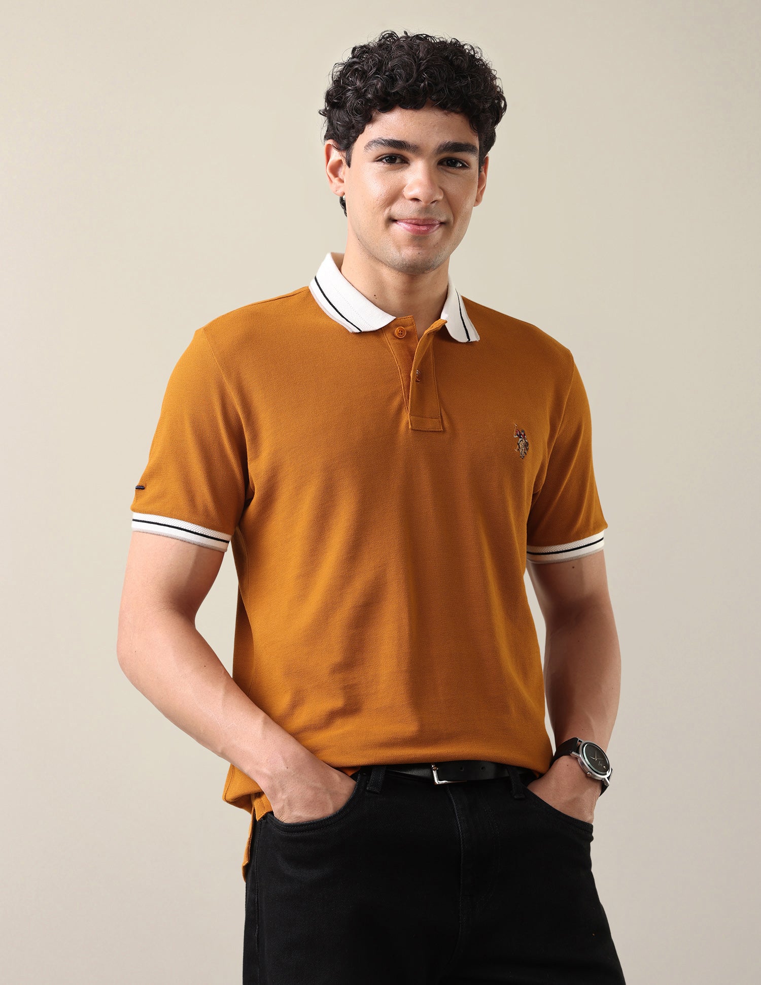 Solid Slim Fit Polo Shirt