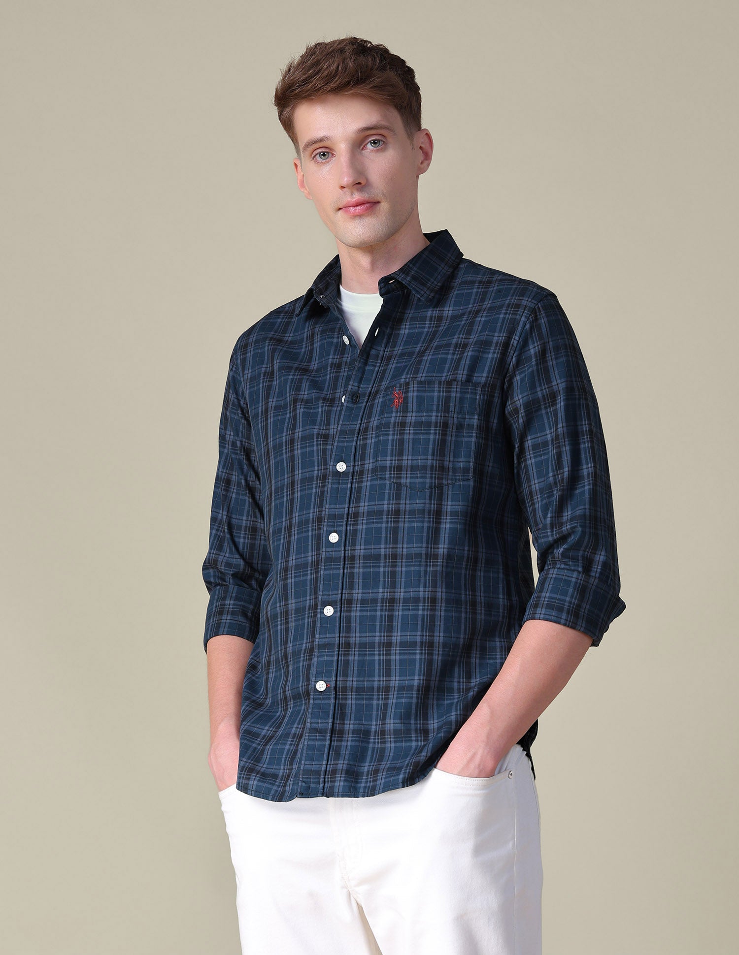 Tartan Checked Tailored Fit Shirt