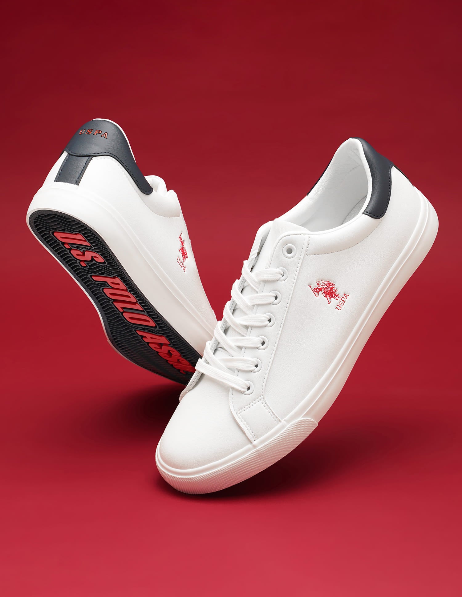 Men Madryn 5.0 Solid Sneakers Off White - U.S. Polo Assn. India | Large