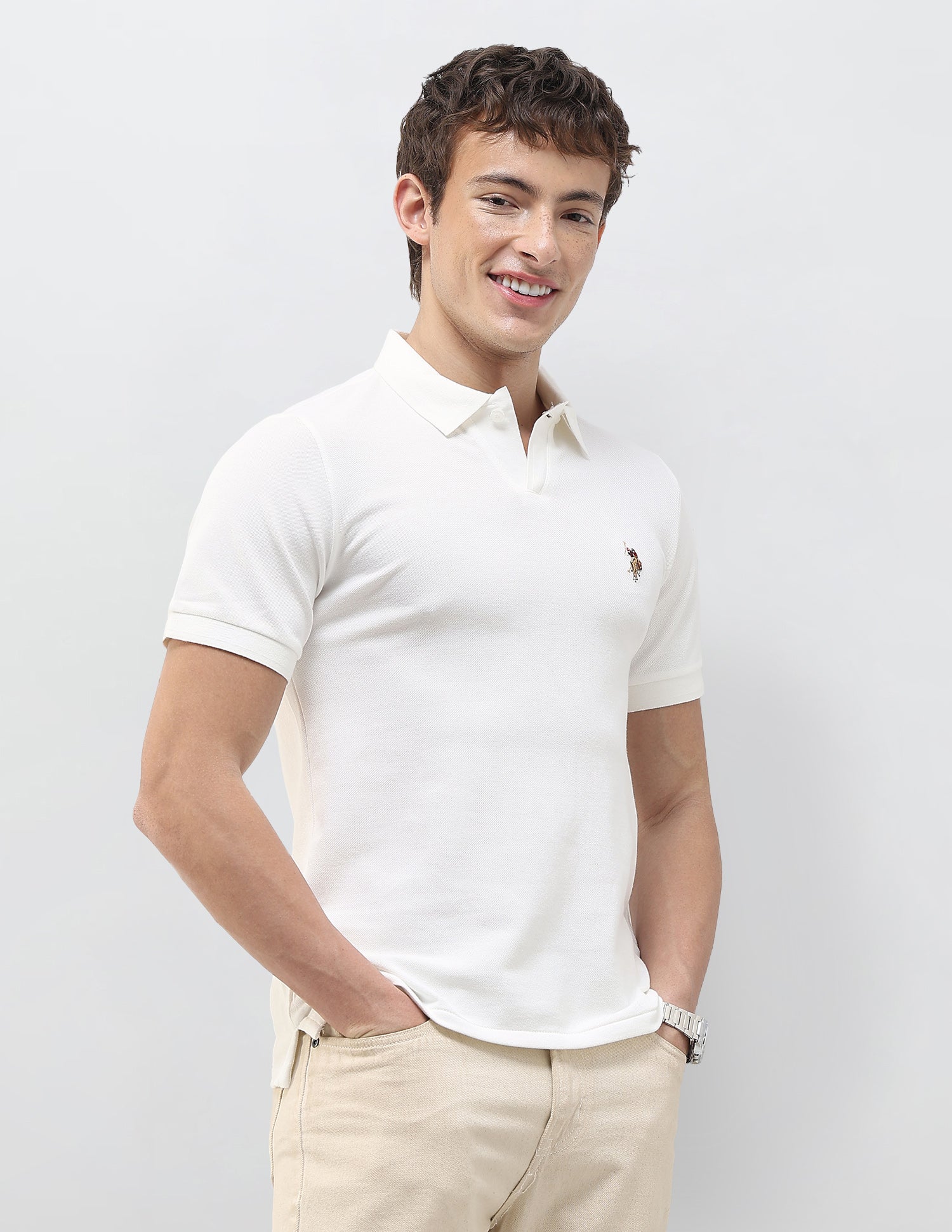 Solid Slim Fit Polo Shirt