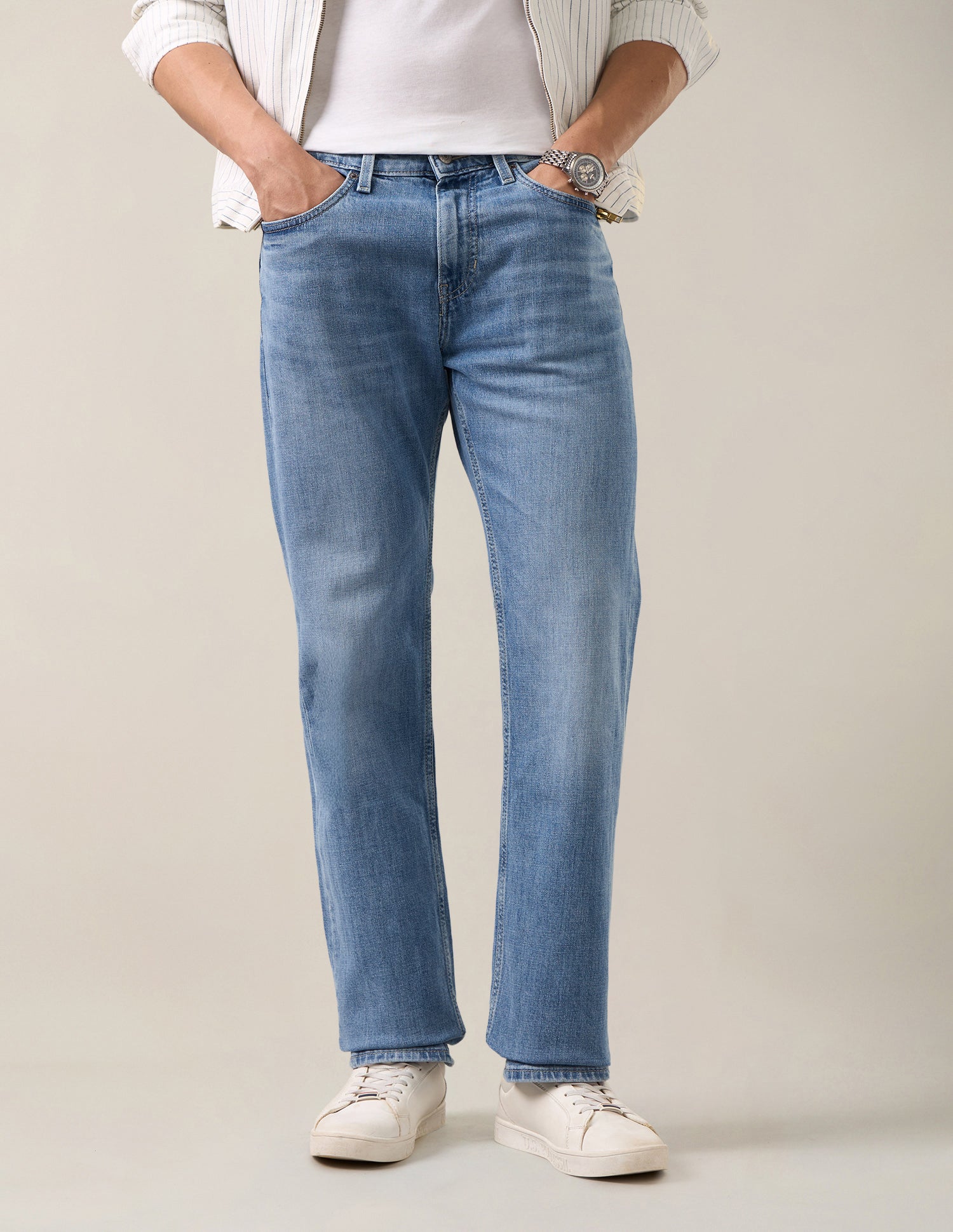 Mason Regular Straight Fit Blue Jeans Light Blue - U.S. Polo Assn. India | Large