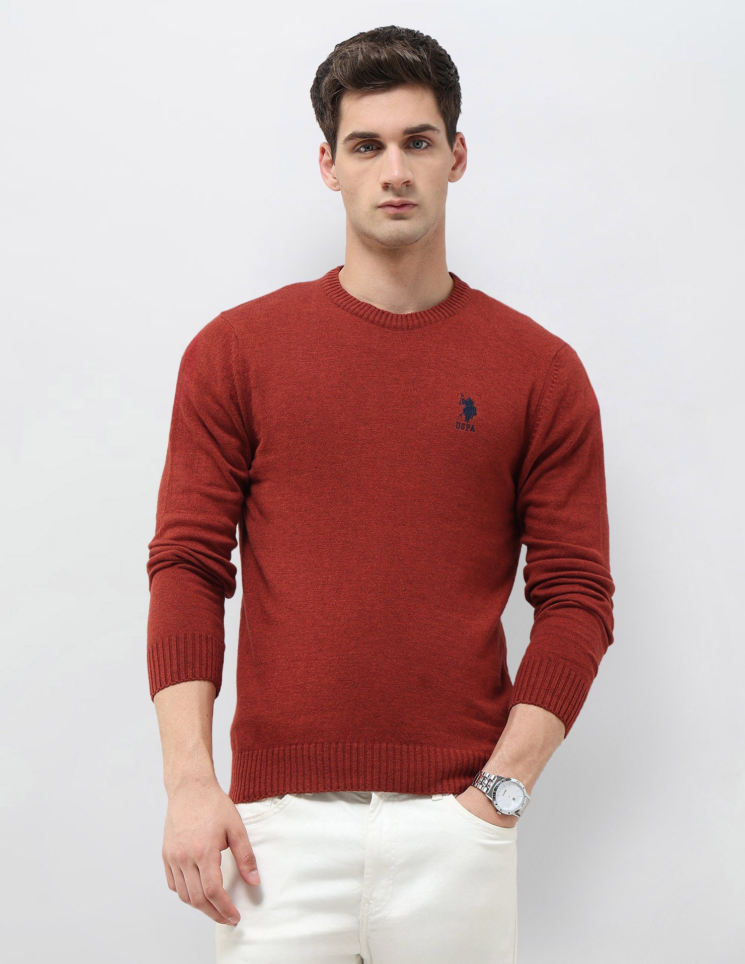 Heathered Regular Fit Sweater