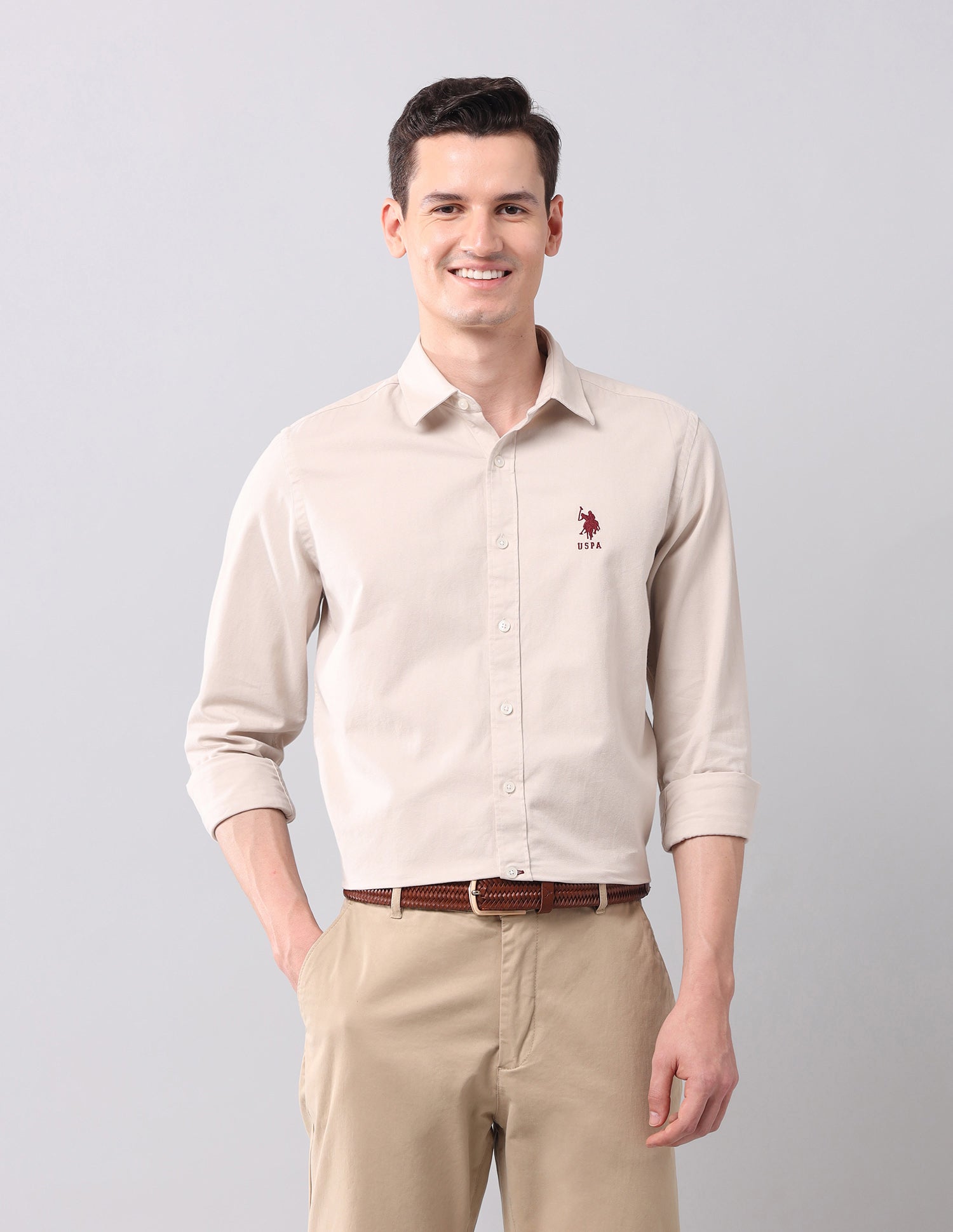 Solid Slim Fit Shirt