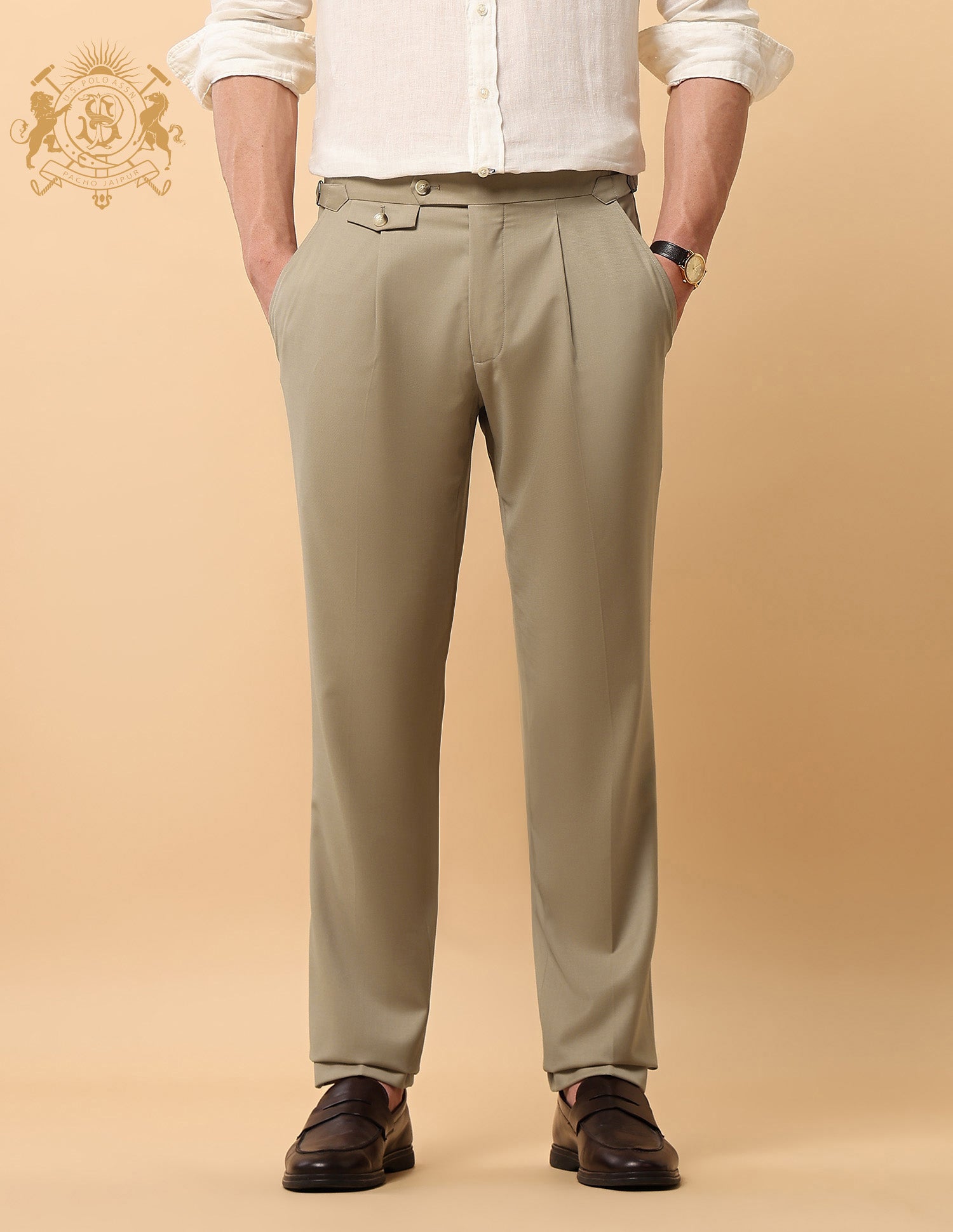 Pacho X Riley Straight Pleated Trousers