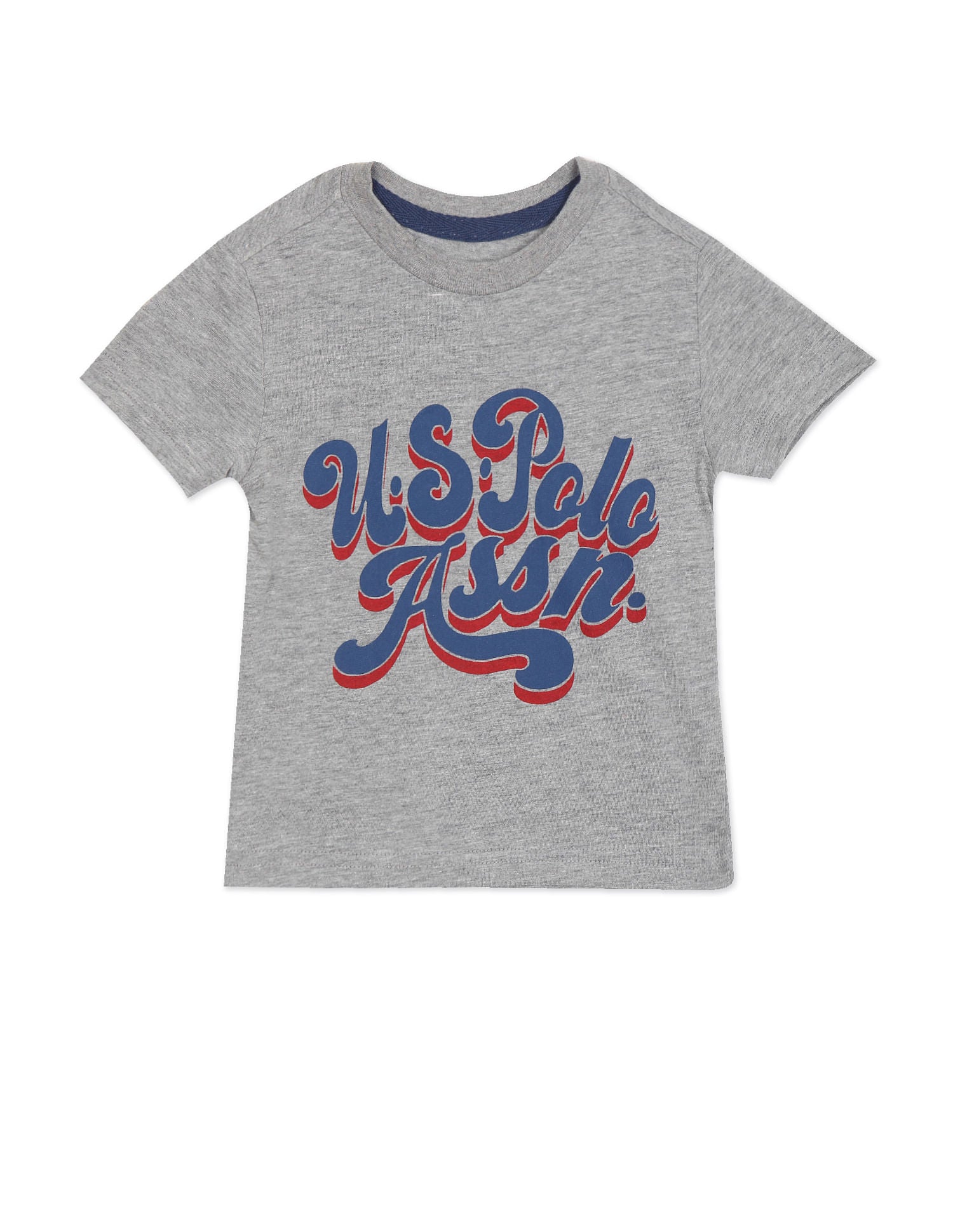 Crew Neck Brand Print T-Shirt