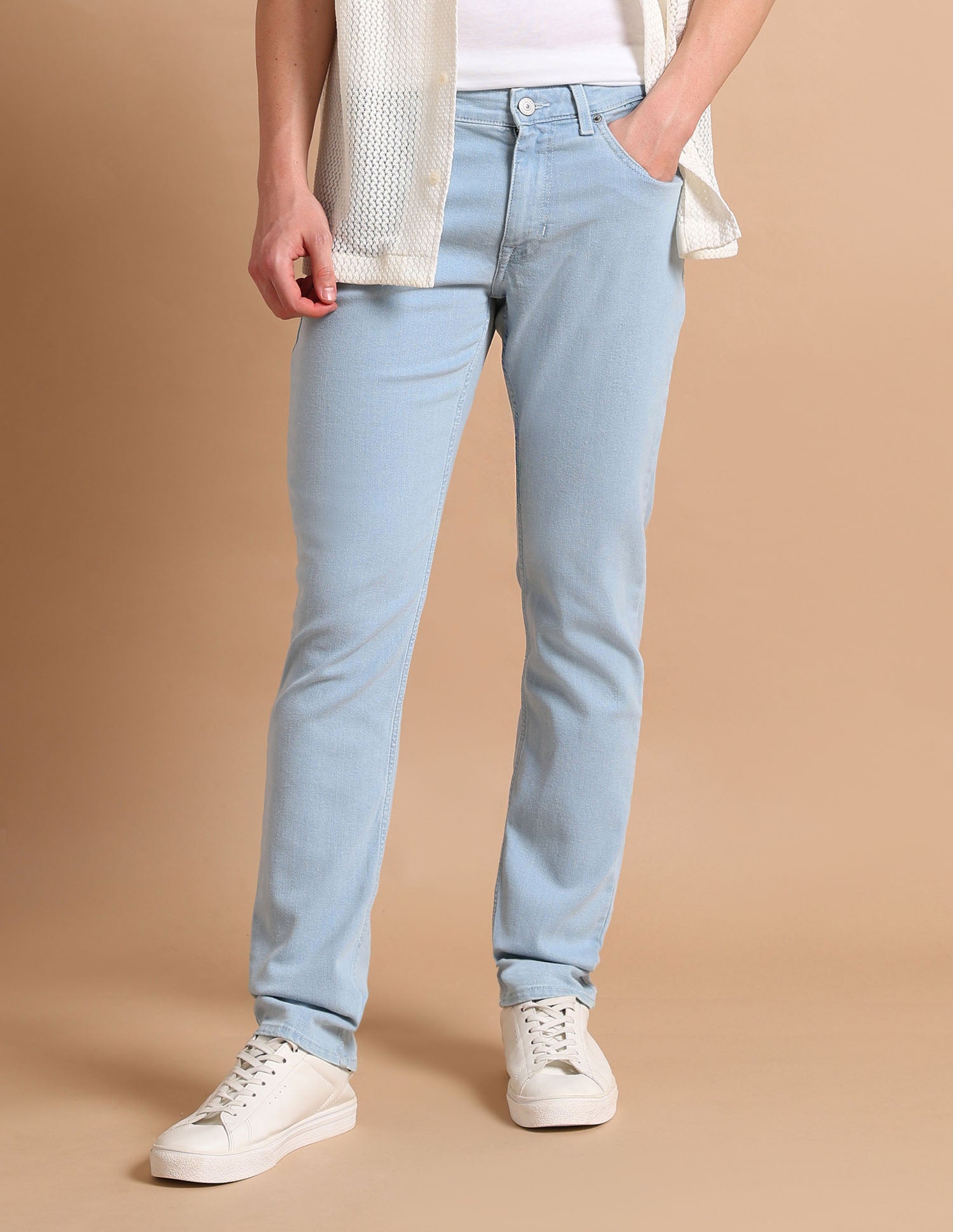 Brandon Slim Tapered Fit Blue Jeans