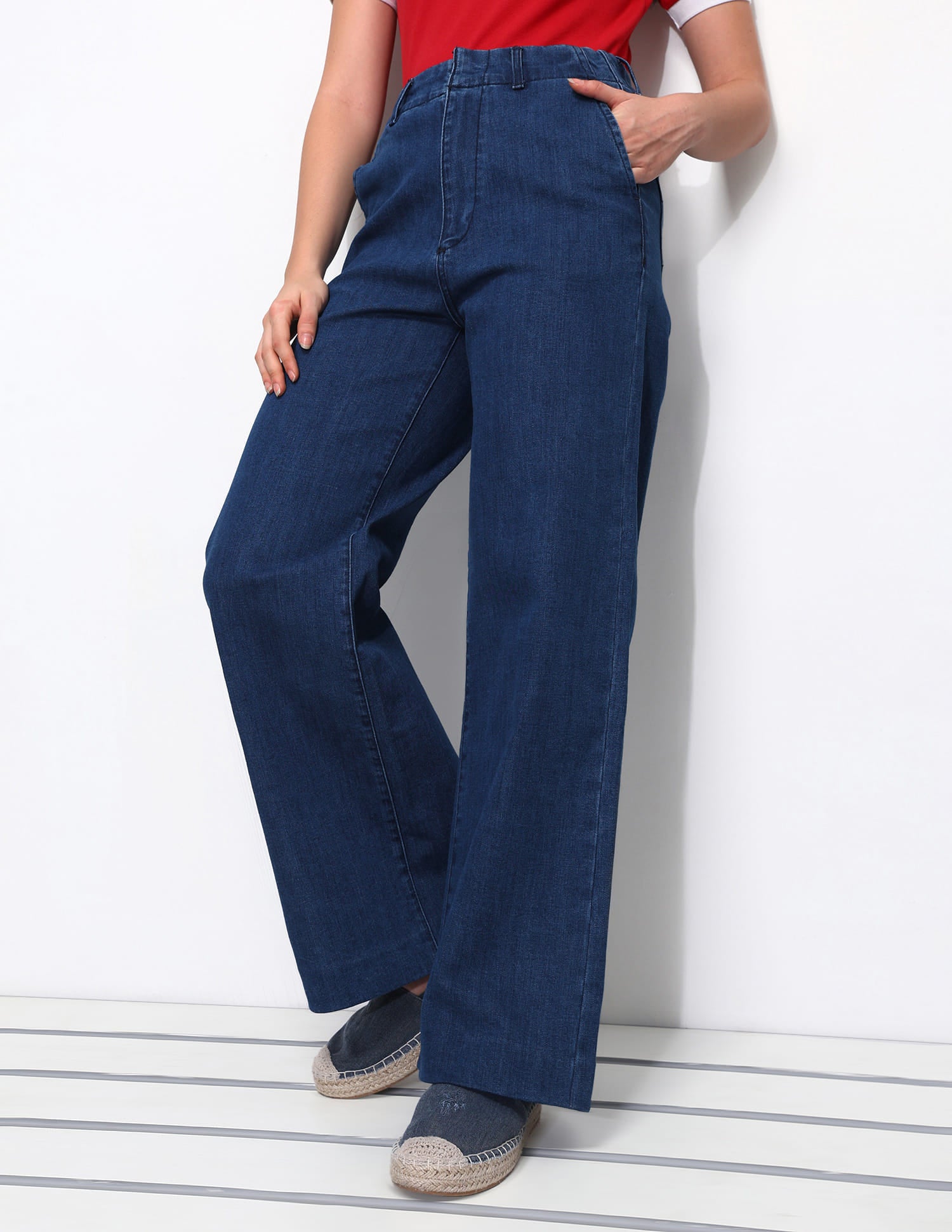 High Rise Wideleg Jeans