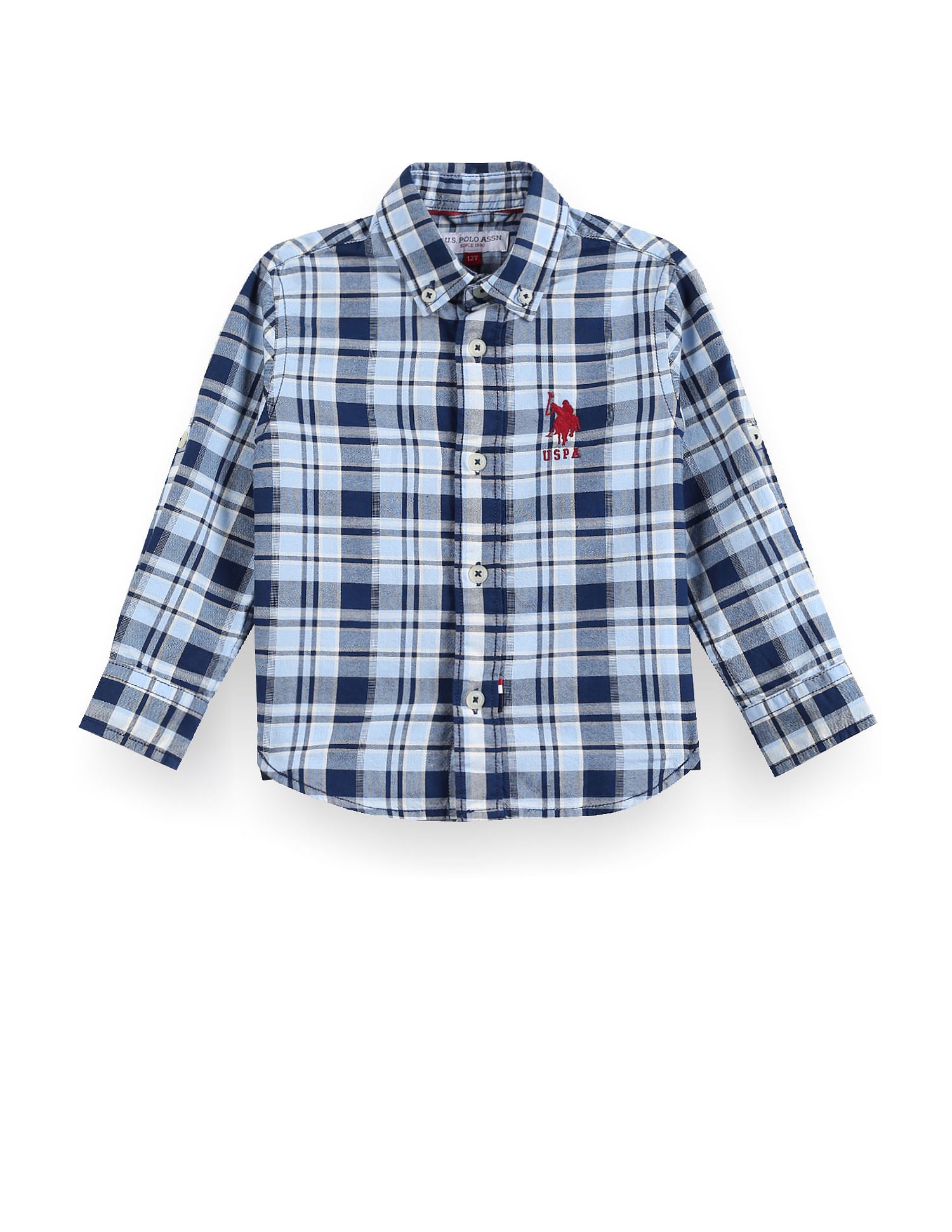 Boys Tartan Check Oxford Shirt