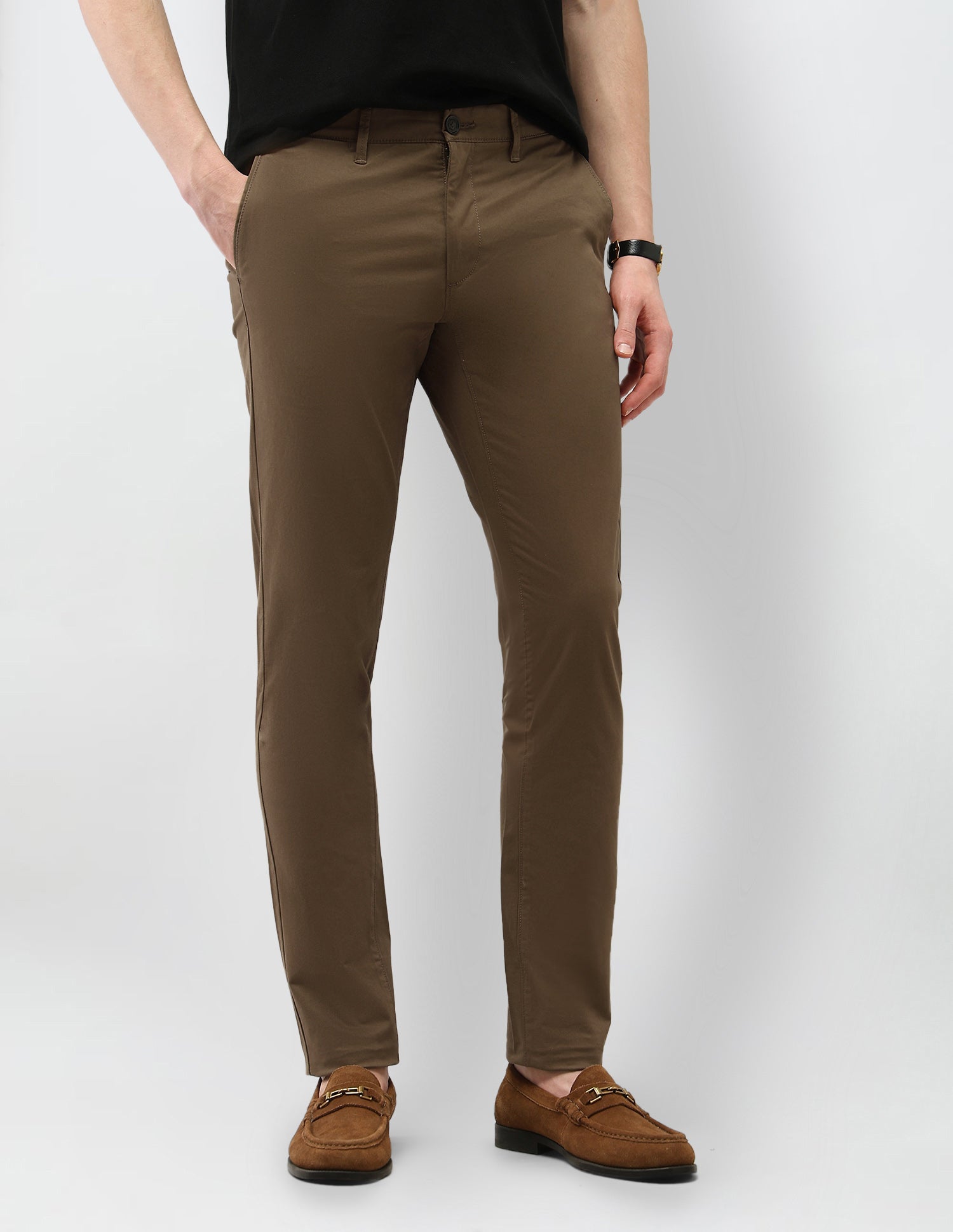 Austin Trim Regular Fit Satin Trousers