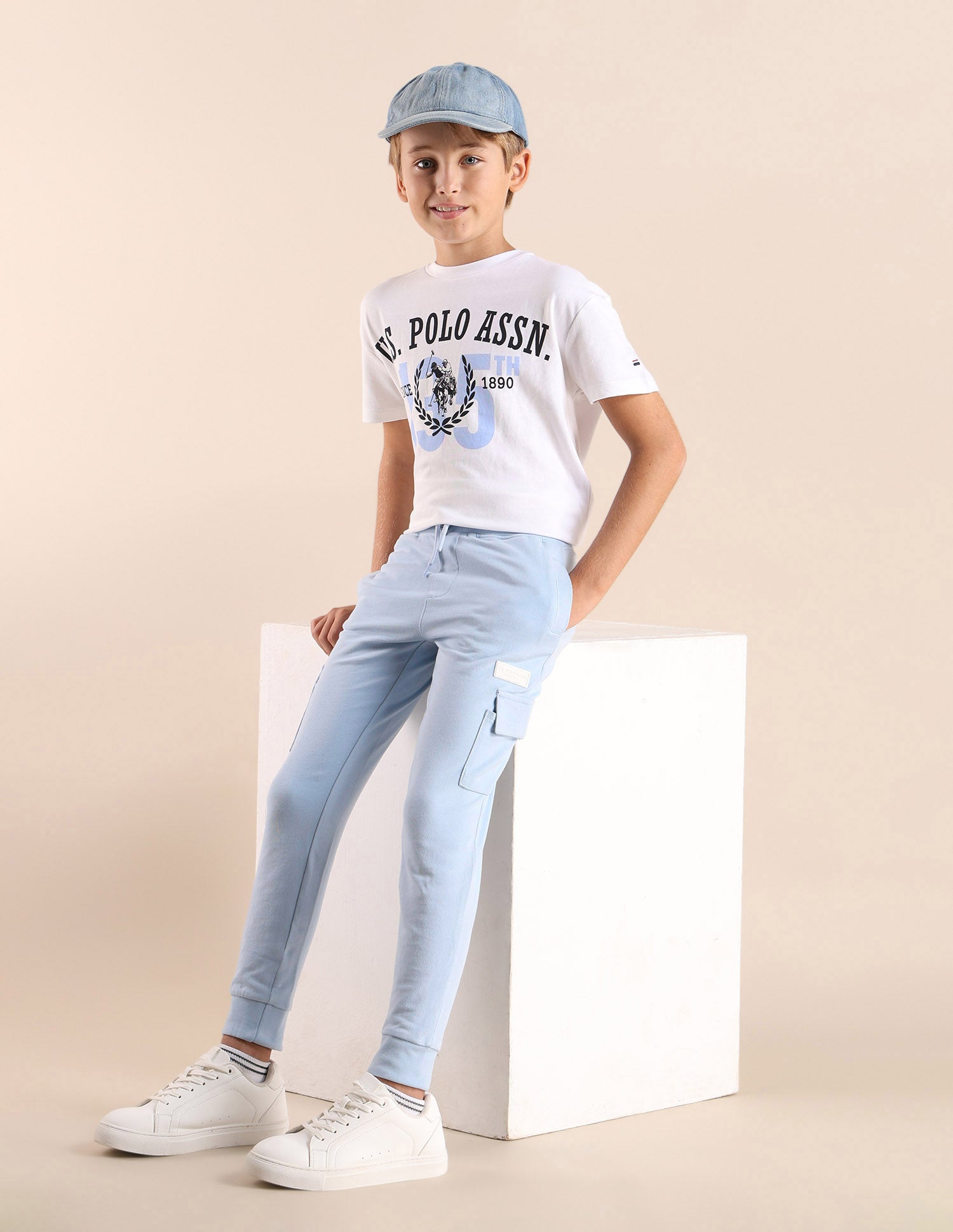 Boys Pure Cotton Track Pants