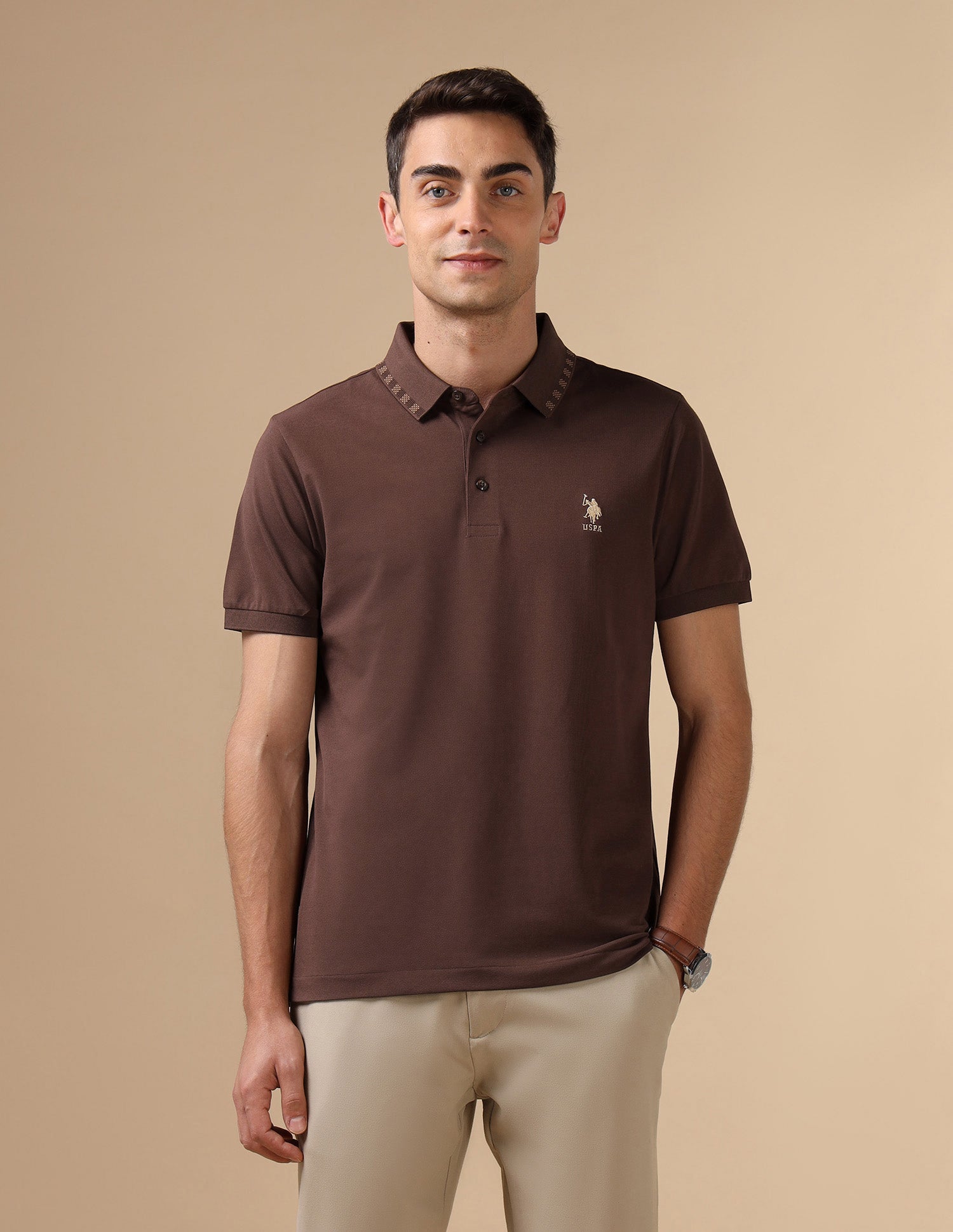 Solid Regular Fit Polo Shirt