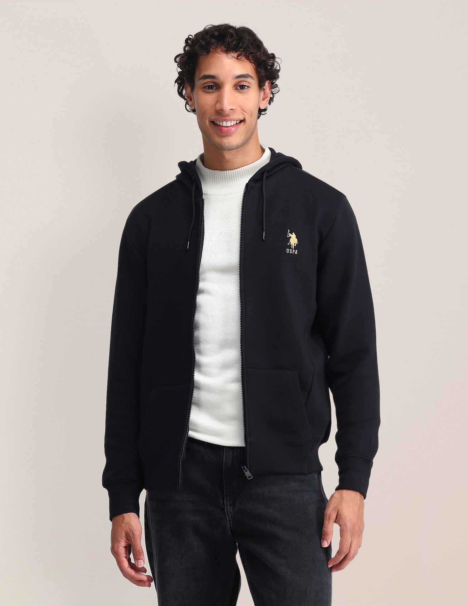 Regular Fit Solid Sweatshirt