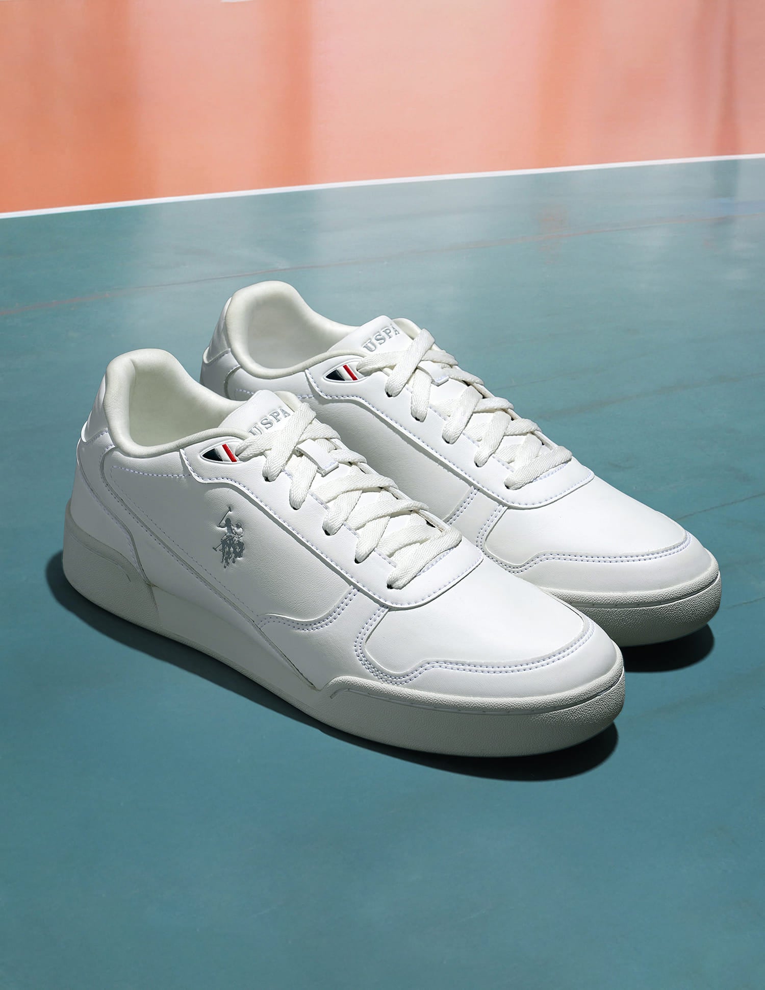 Men Valentin Solid Sneaker White - U.S. Polo Assn. India | Large