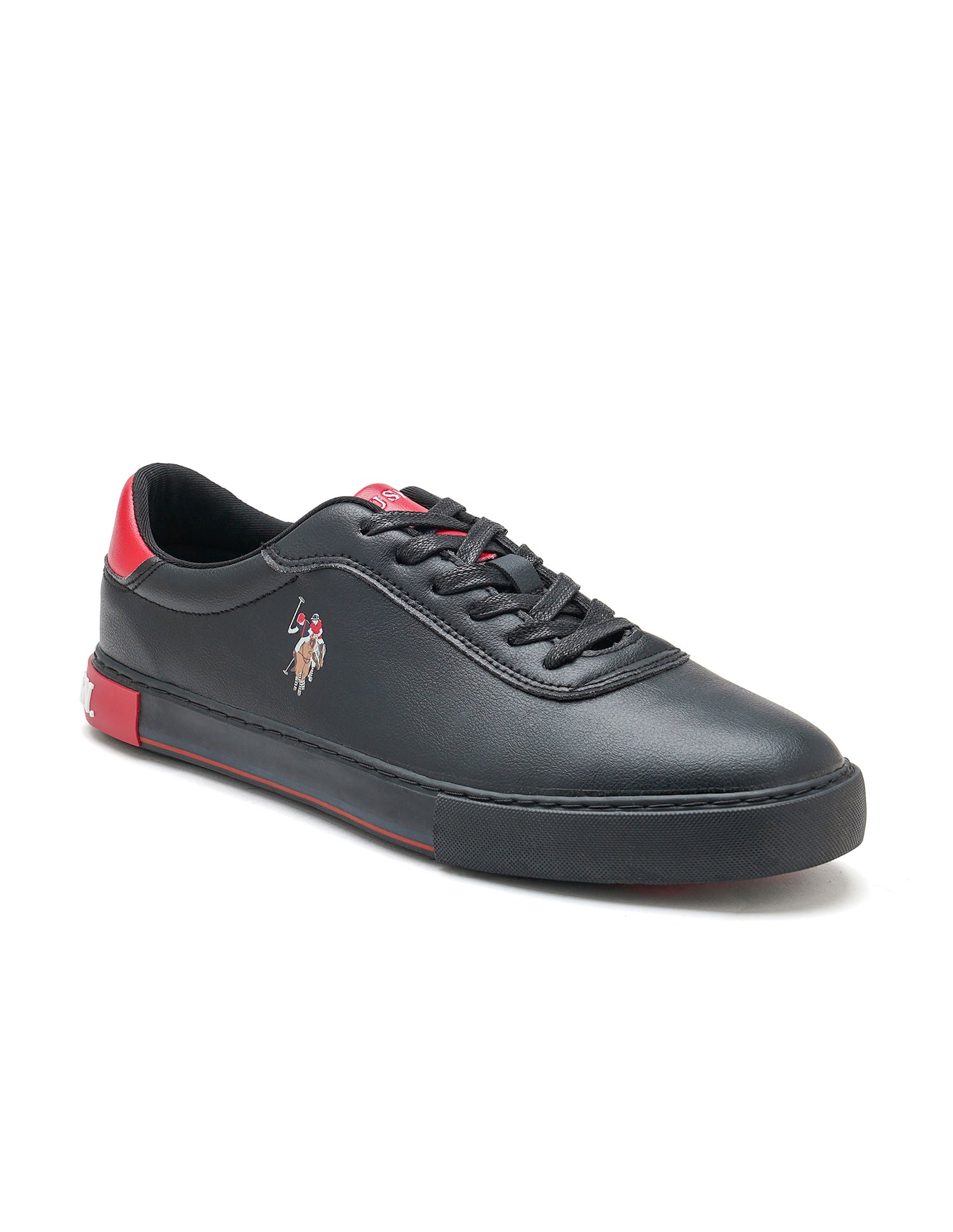 Men Solid Moore 3.0 Sneakers Black - U.S. Polo Assn. India | Large