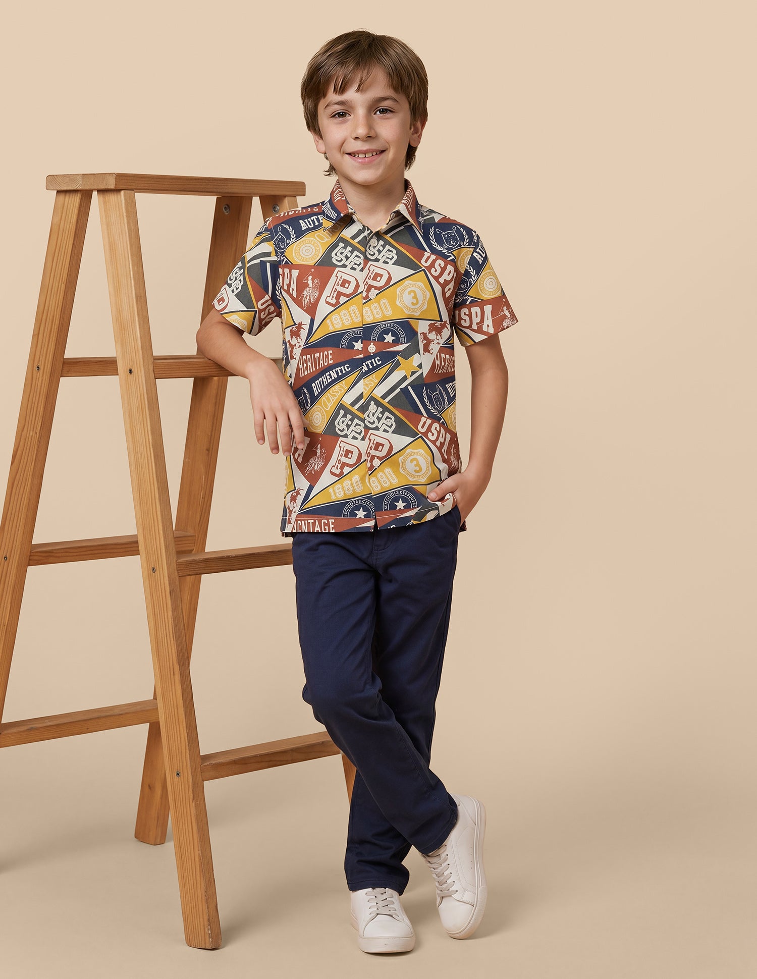 Graphic Brand Printed Twill Shirt