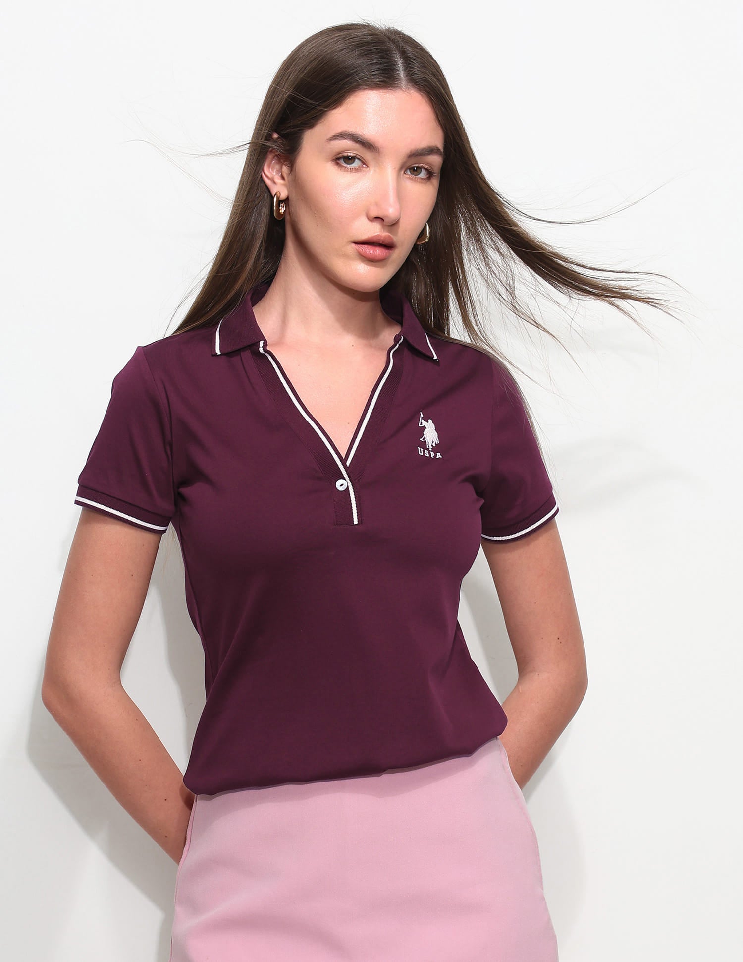 Regular Fit Solid Polo Shirt