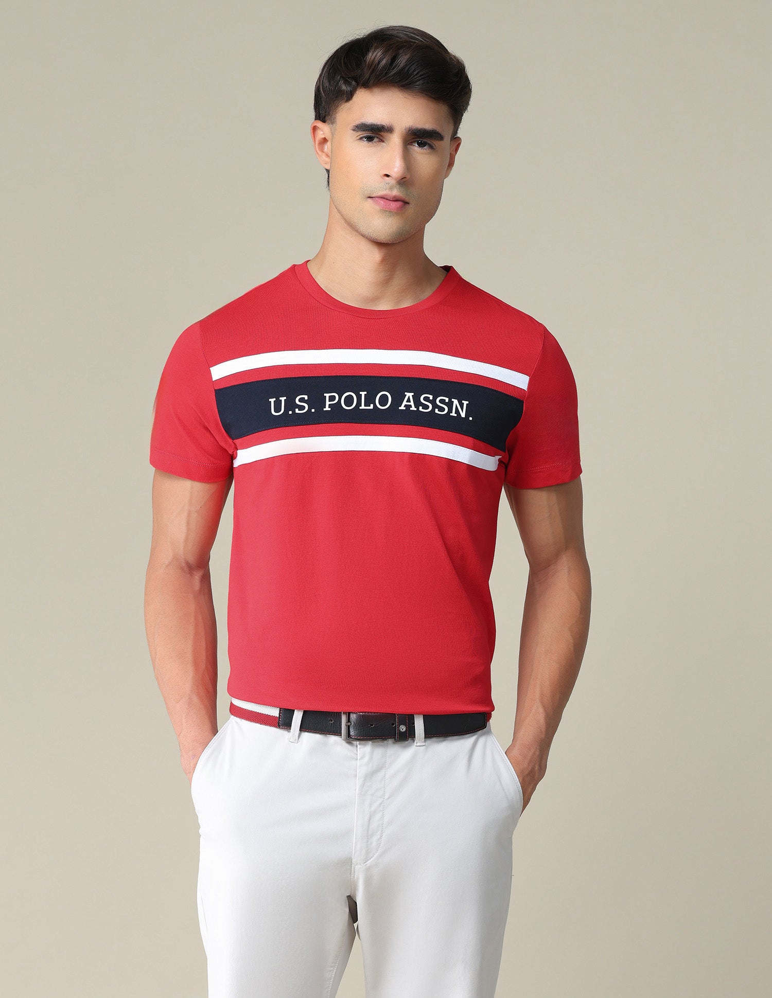 Brand Embroidered Cotton T-Shirt